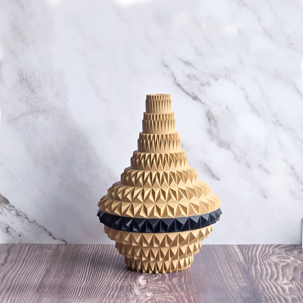 Puti - Custom Modern Geometric 3D Printed Decor Vessel