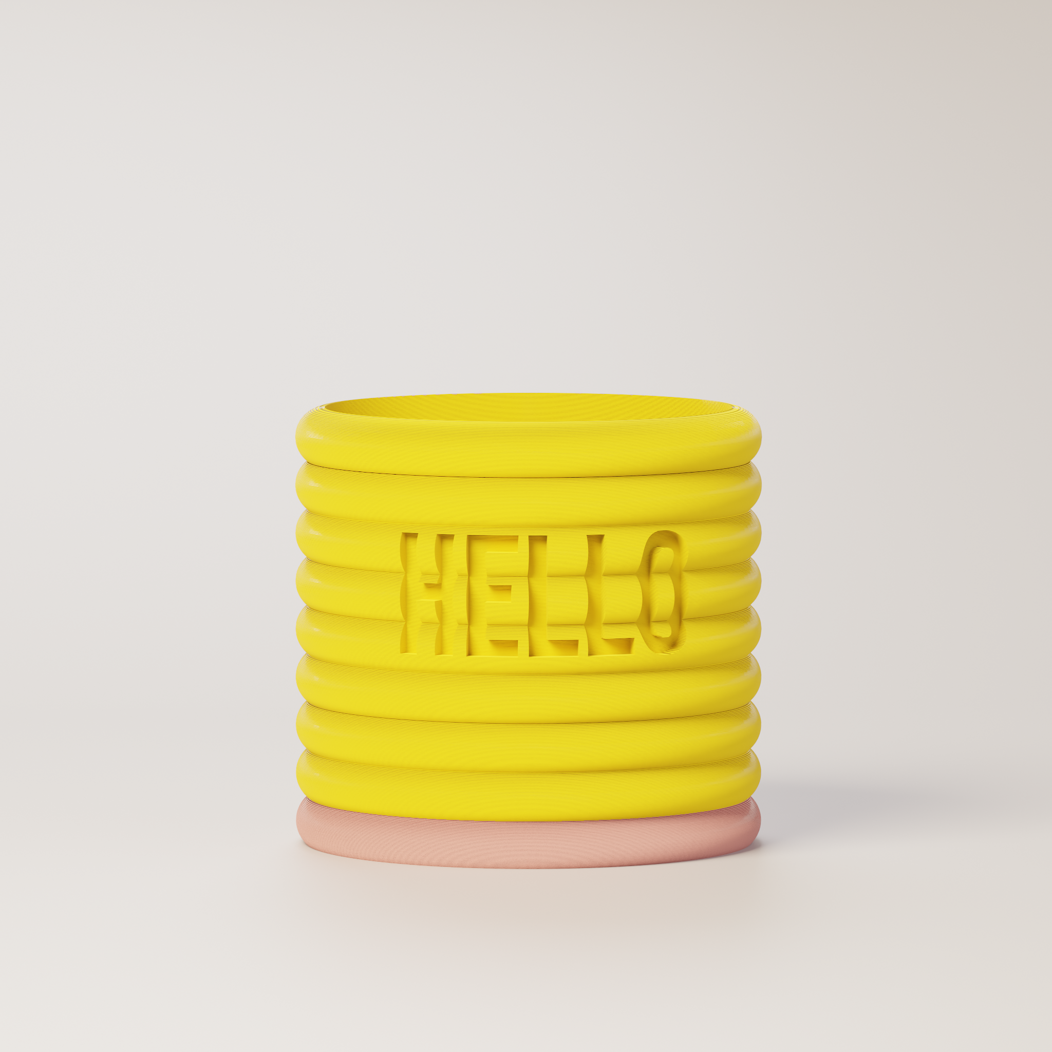 Donna - Custom Text Engraving Planter with Pastel Colors