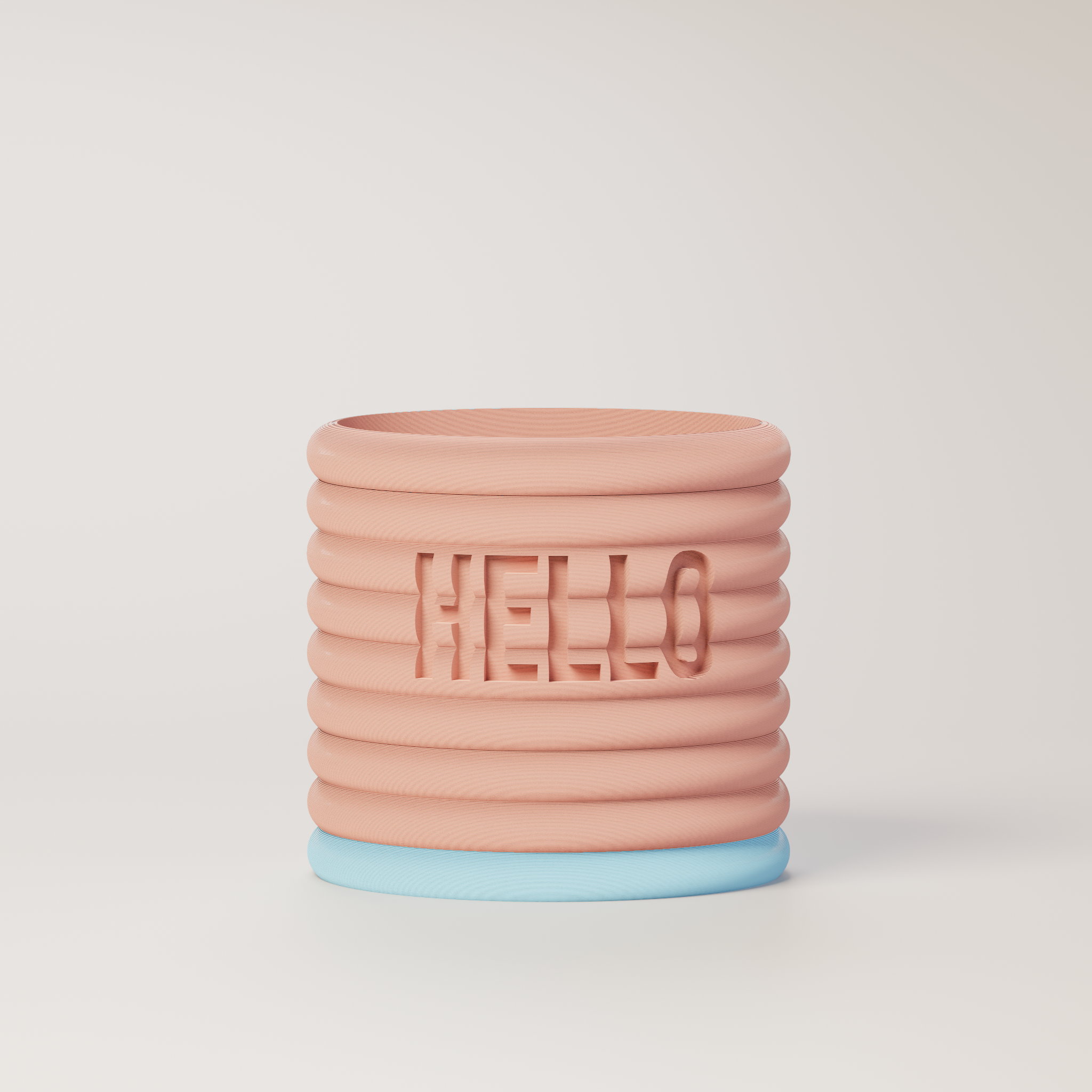 Donna - Custom Text Engraving Planter with Pastel Colors