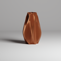 Bronze vase on a gray background