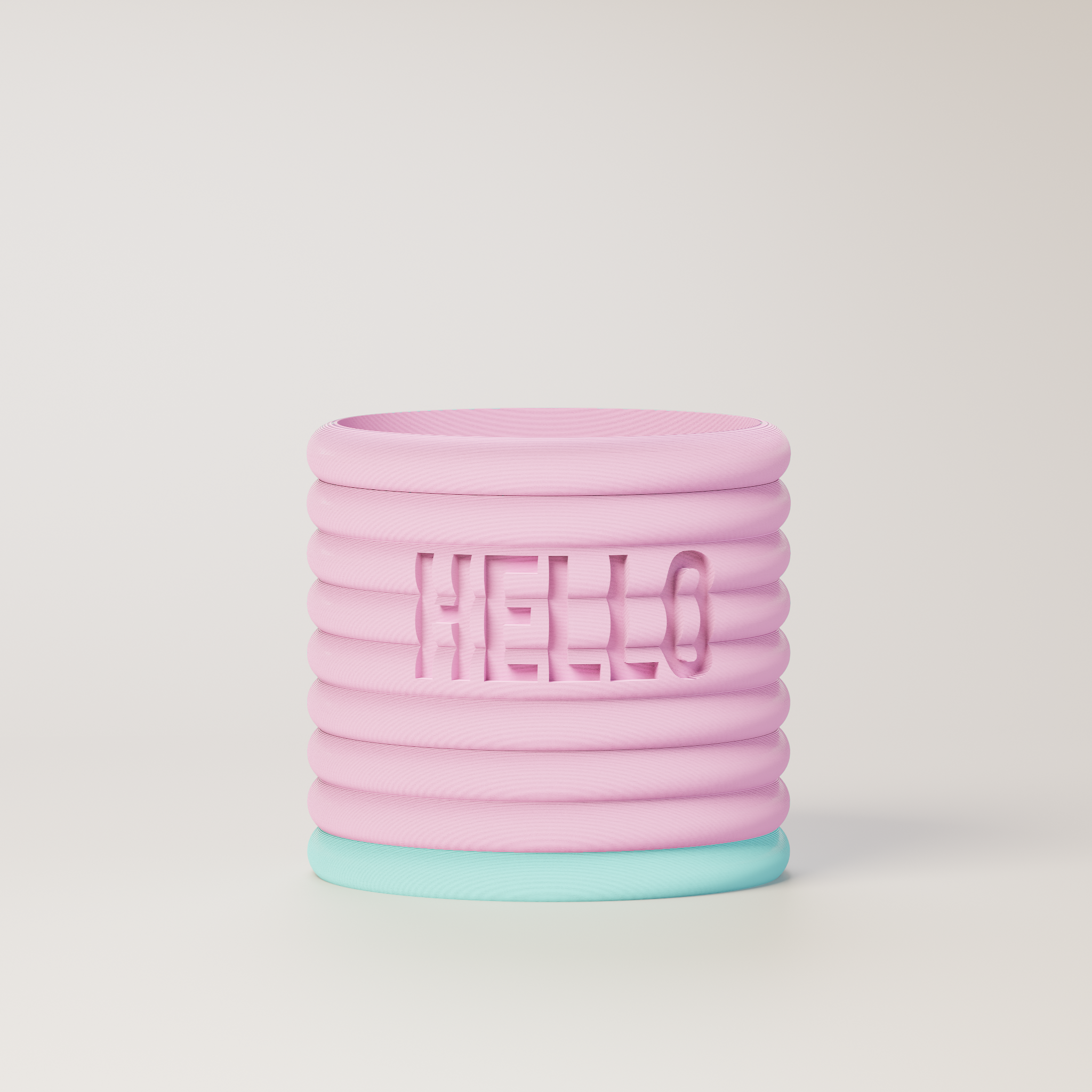 Donna - Custom Text Engraving Planter with Pastel Colors