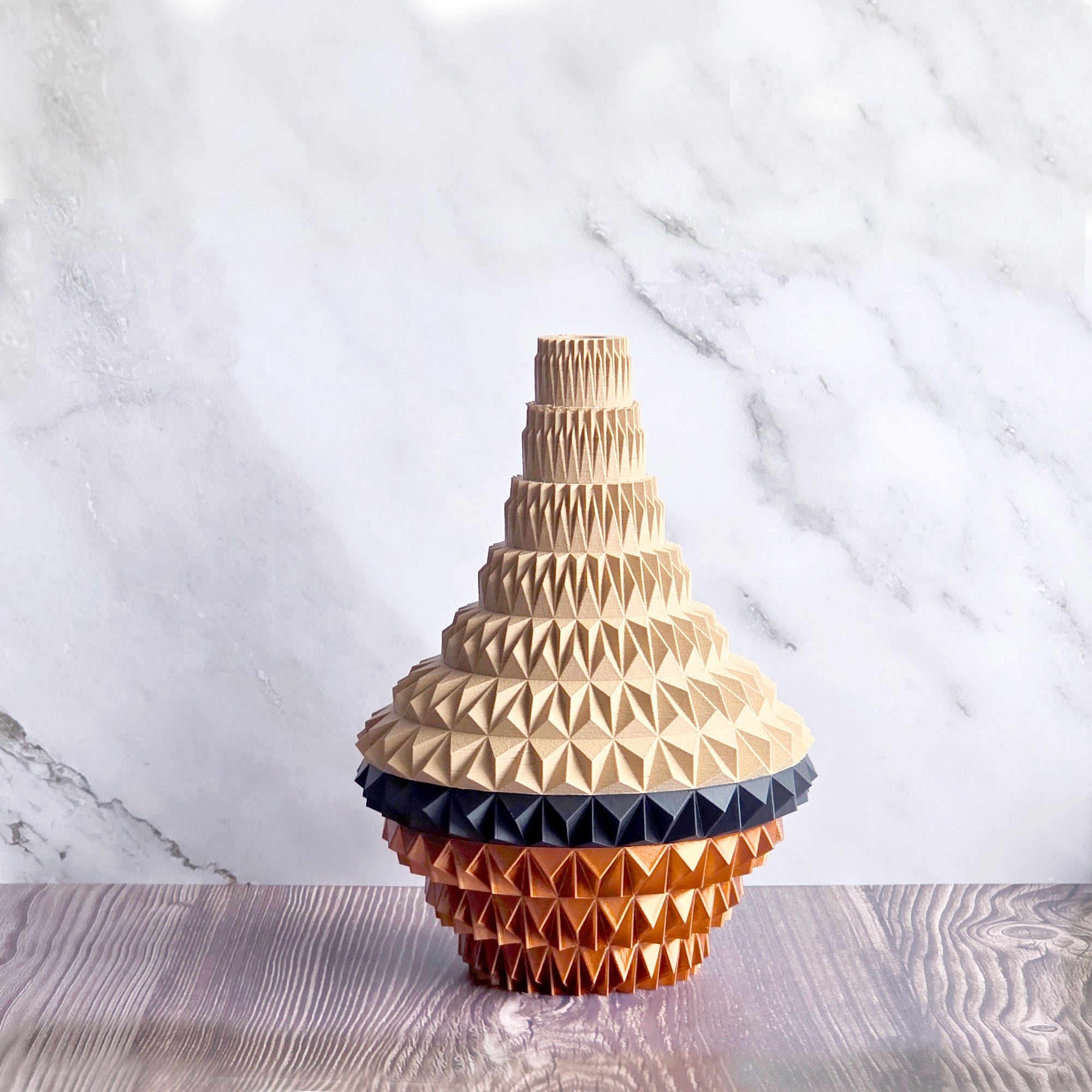 Puti - Custom Geometric 3D Printed Decor Vessel