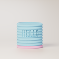 Donna - Custom Text Engraving Planter with Pastel Colors