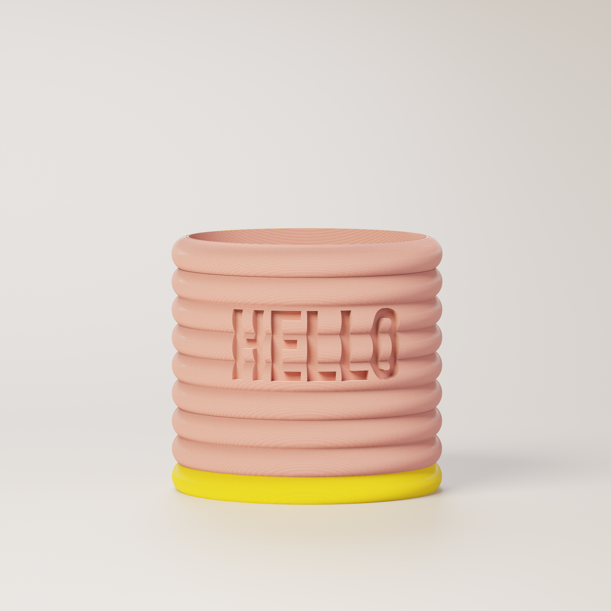 Donna - Custom Text Engraving Planter with Pastel Colors