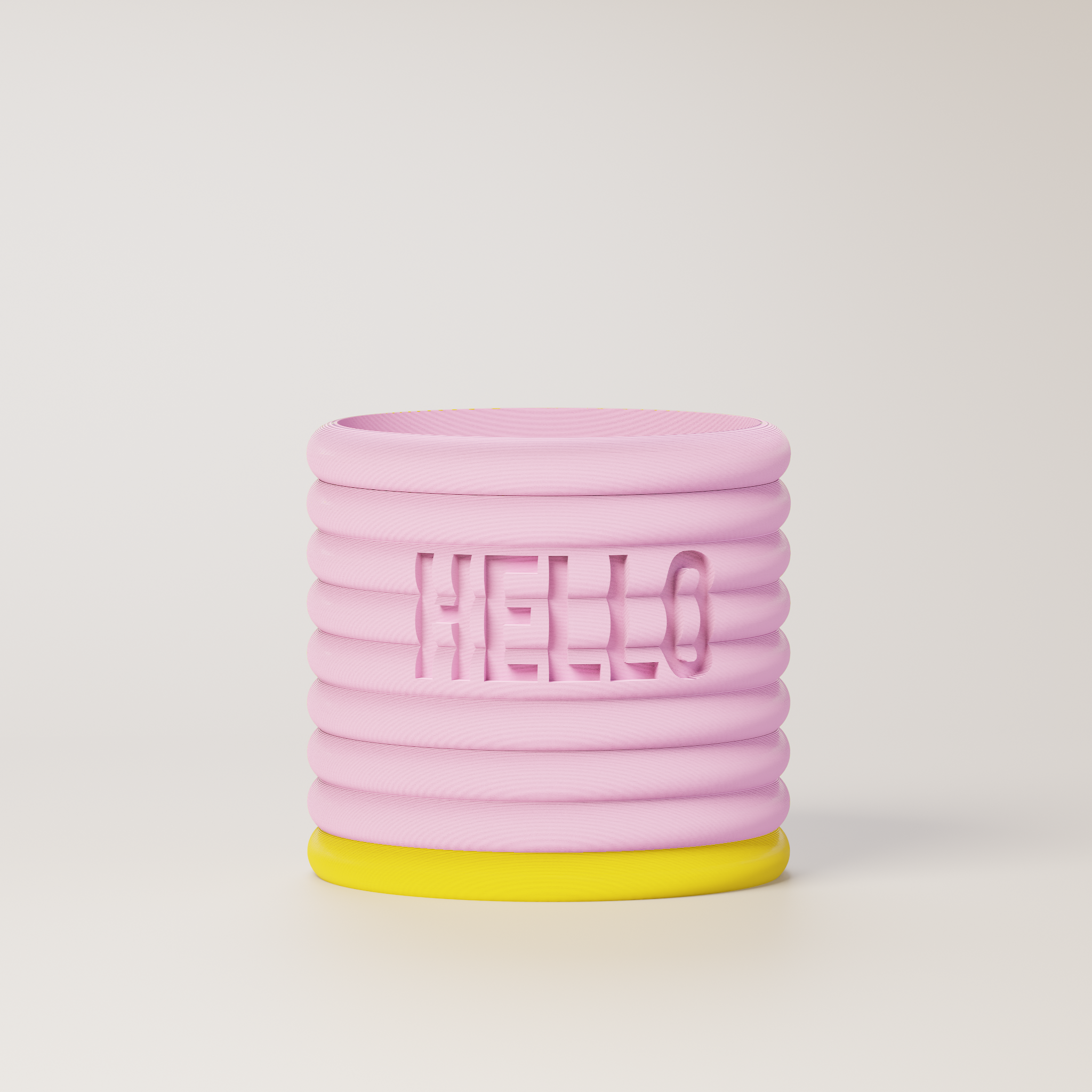 Donna - Custom Text Engraving Planter with Pastel Colors