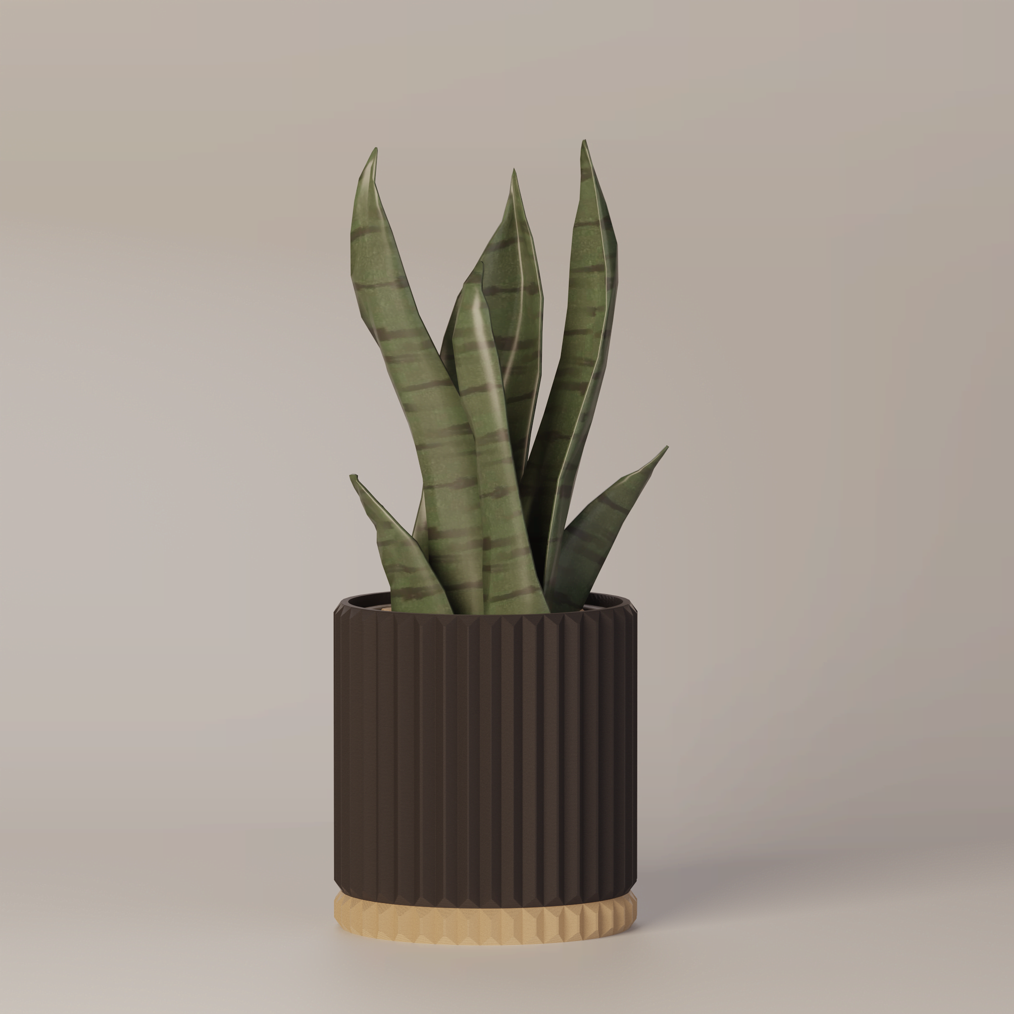 Merry - Ribbed Modern Planter