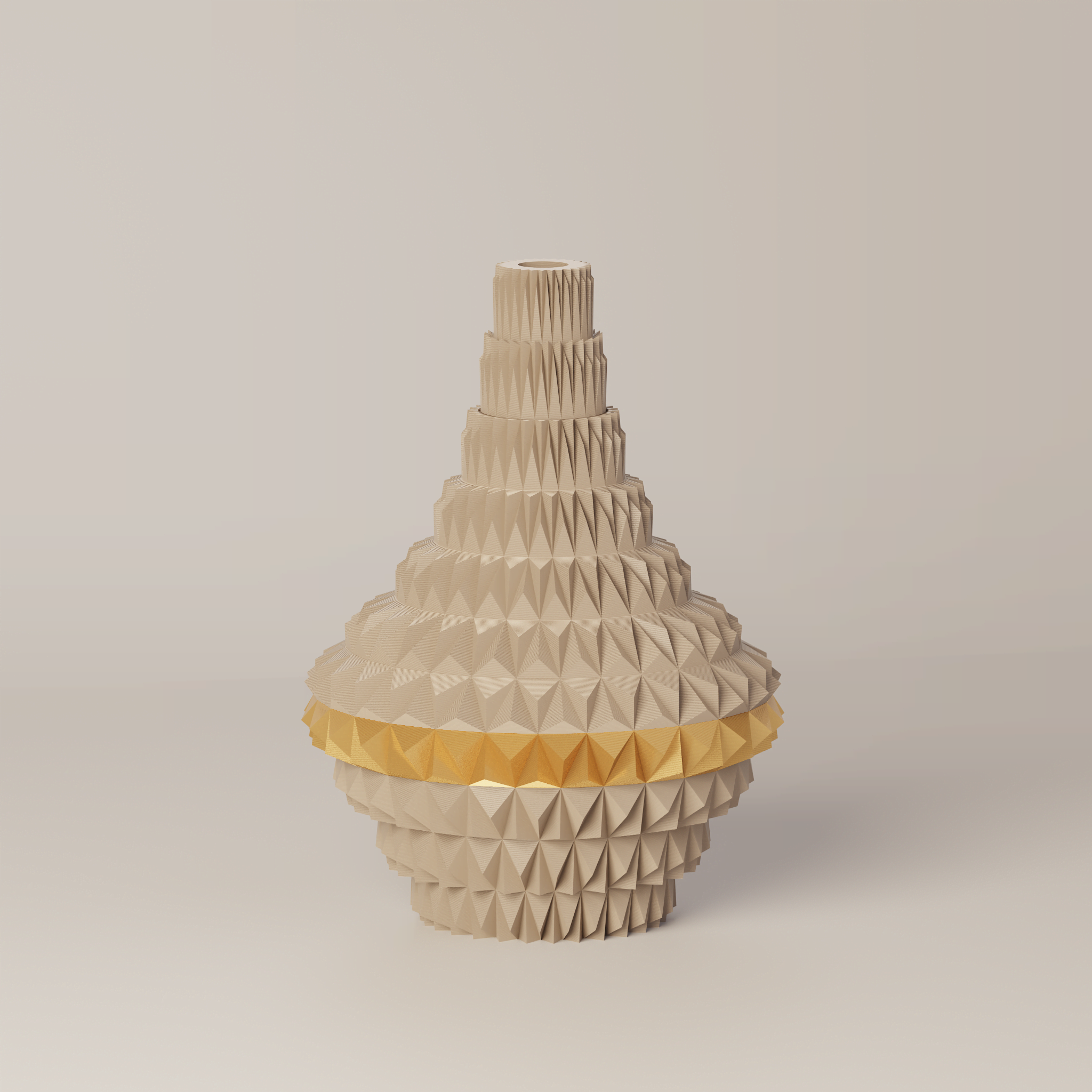 Puti - Custom Modern Geometric 3D Printed Decor Vessel