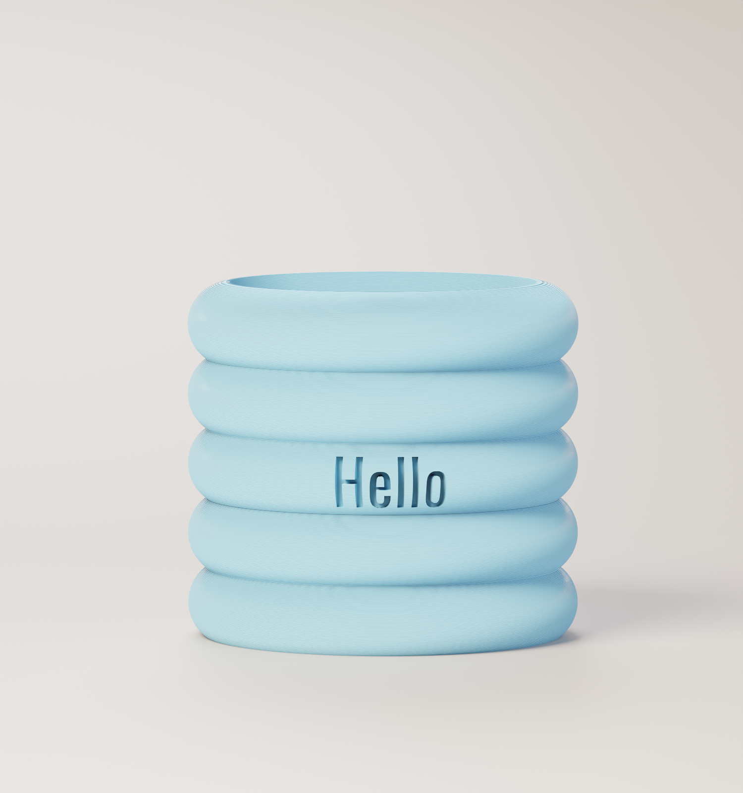 Danny - Custom Text Engraving Planter with Pastel Colors