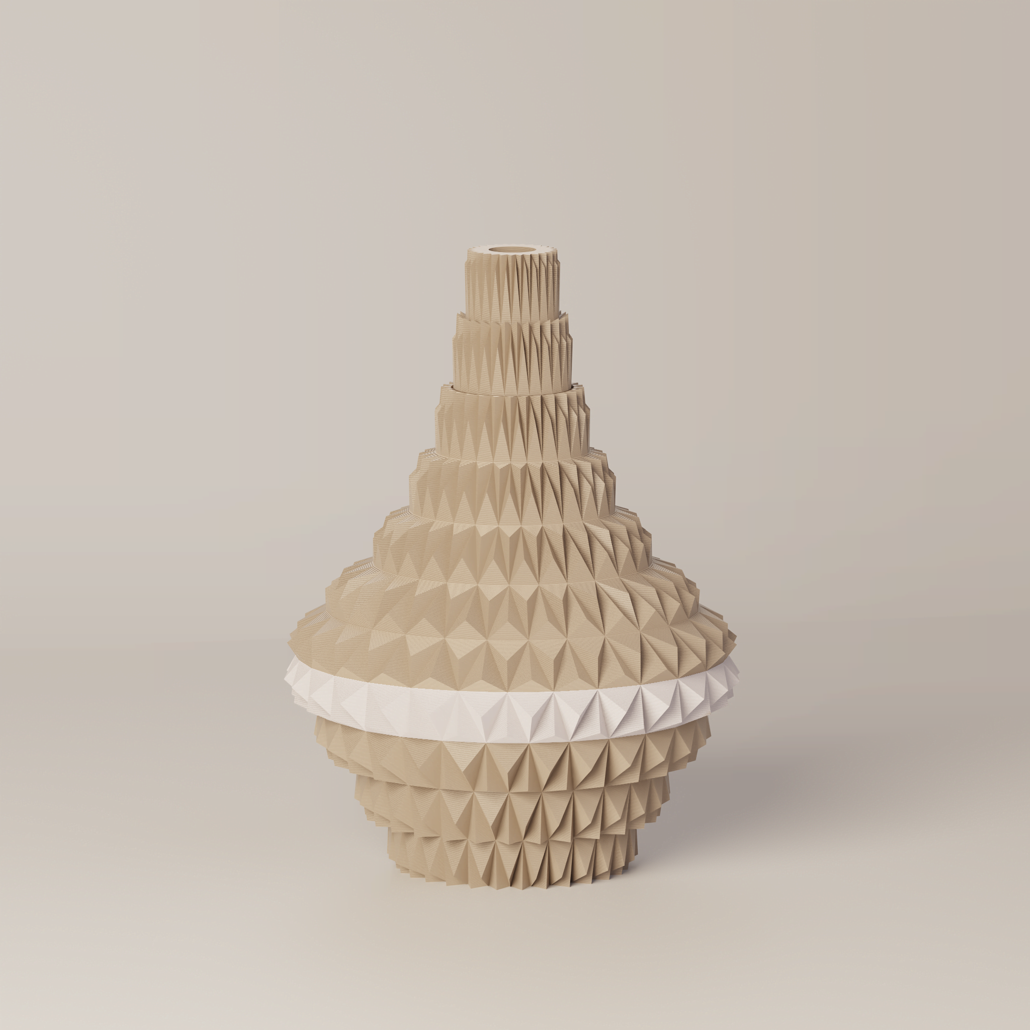 Puti - Custom Modern Geometric 3D Printed Decor Vessel