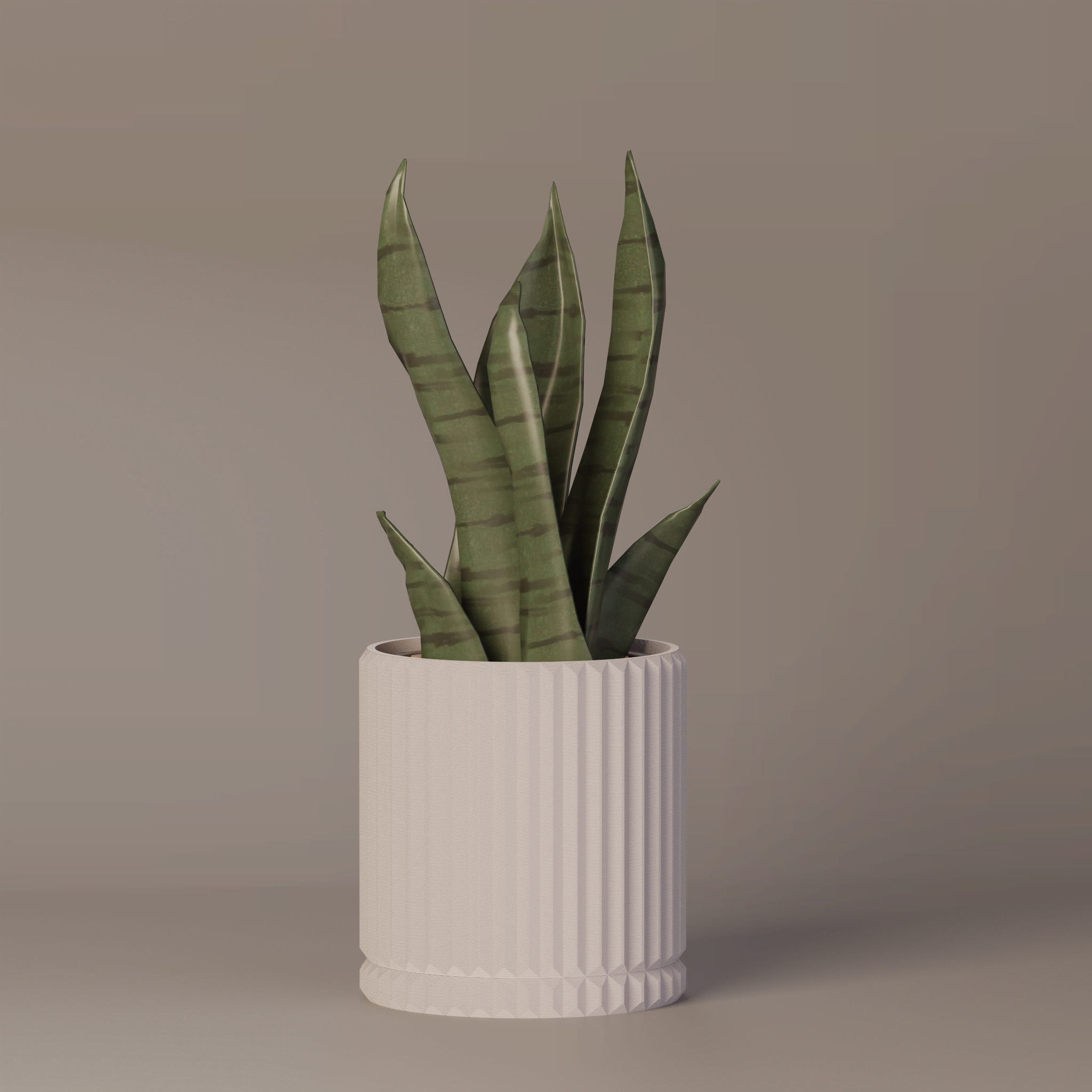 Merry - Ribbed Modern Planter