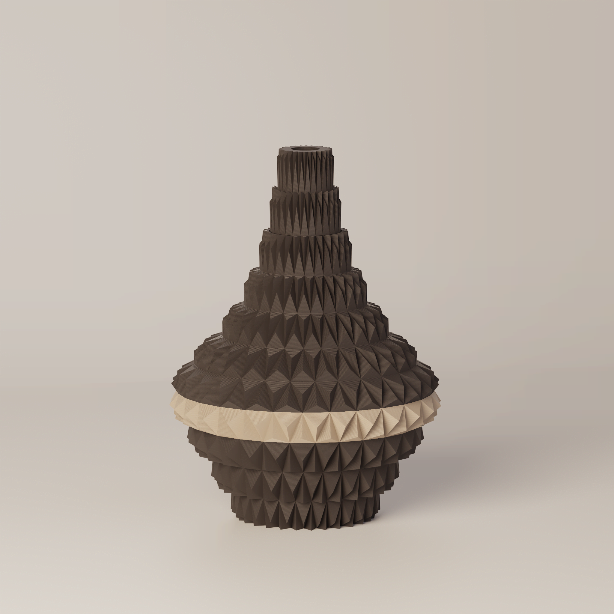 Puti - Custom Modern Geometric 3D Printed Decor Vessel