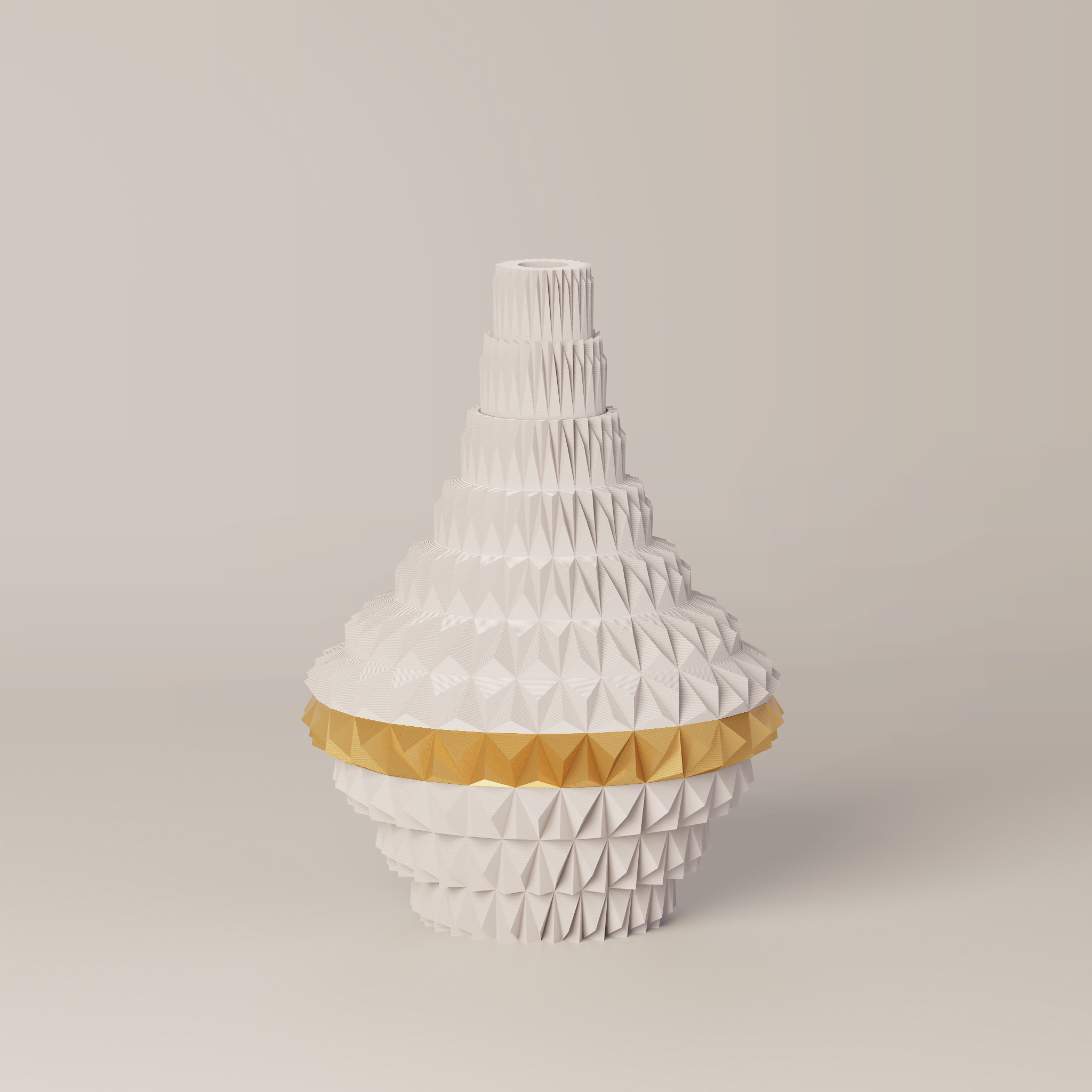 Puti - Custom Modern Geometric 3D Printed Decor Vessel