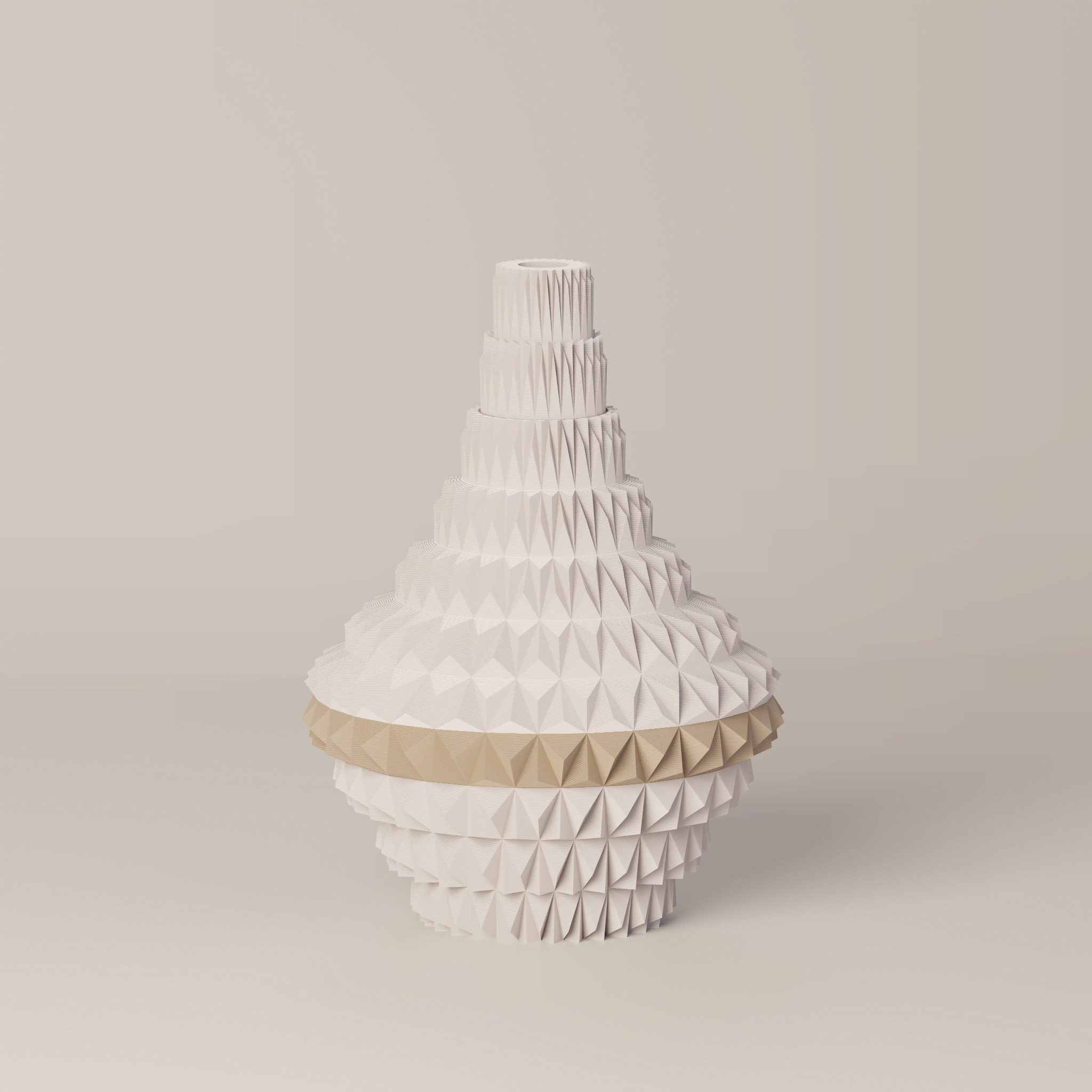 Puti - Custom Modern Geometric 3D Printed Decor Vessel
