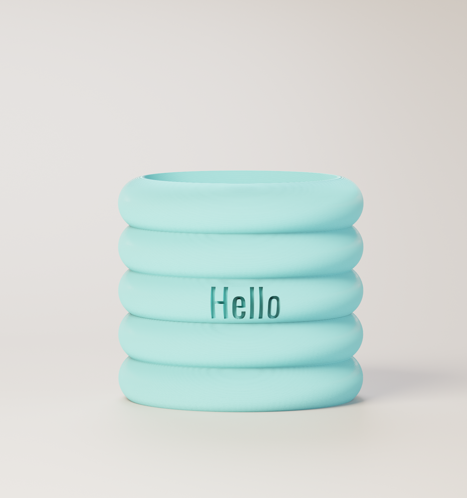 Danny - Custom Text Engraving Planter with Pastel Colors
