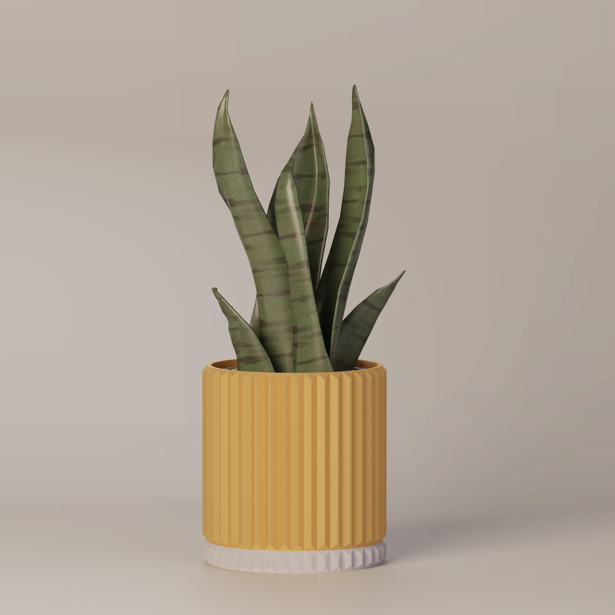 Merry - Ribbed Modern Planter