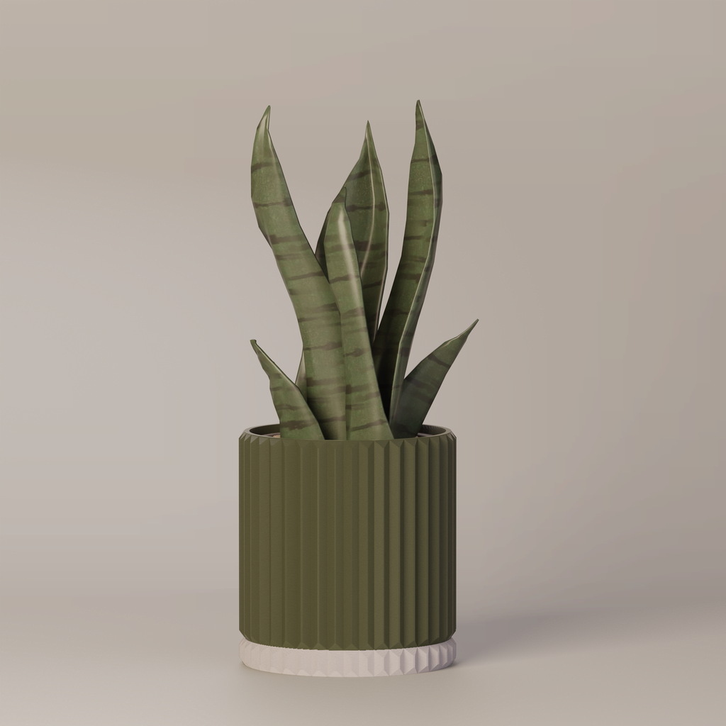 Merry - Ribbed Modern Planter