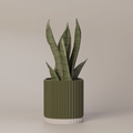 Merry - Ribbed Modern Planter