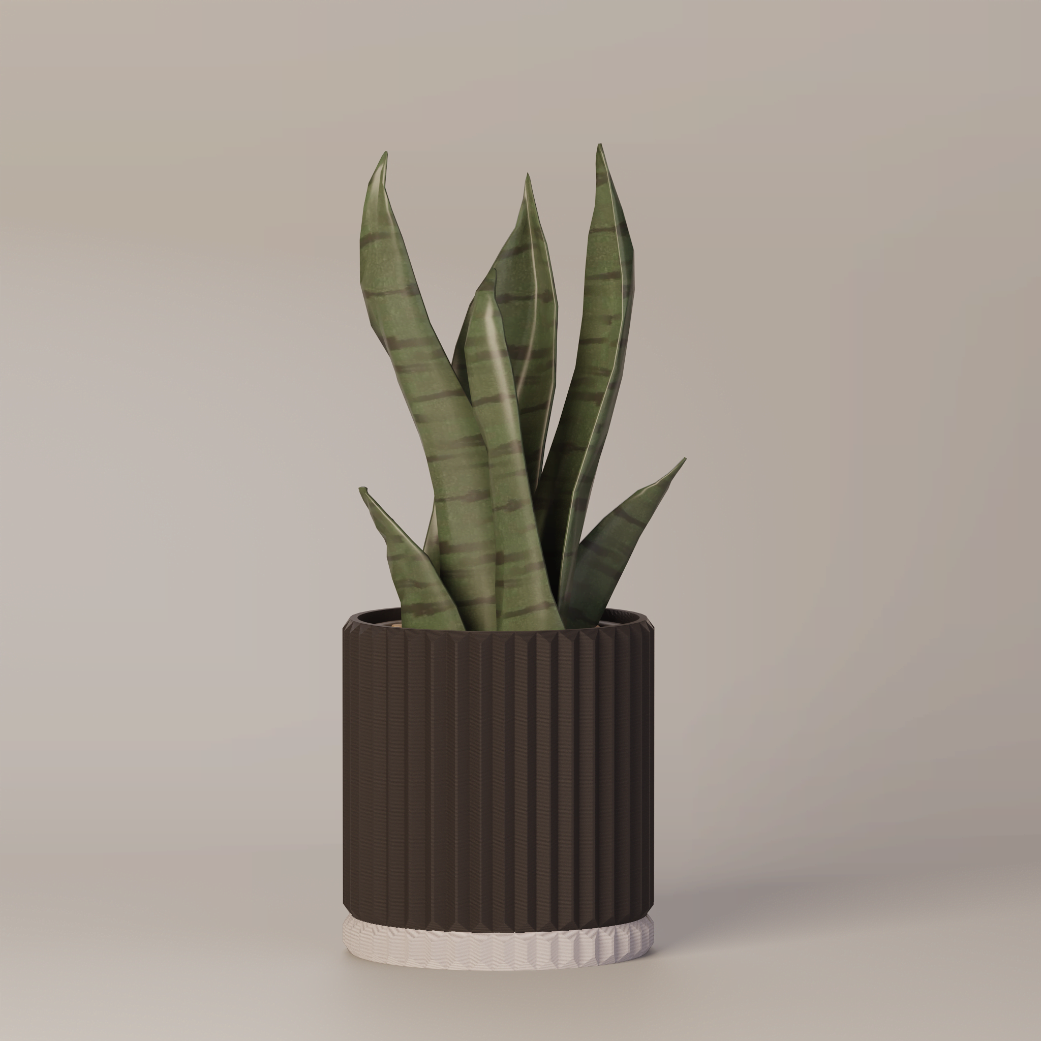 Merry - Ribbed Modern Planter