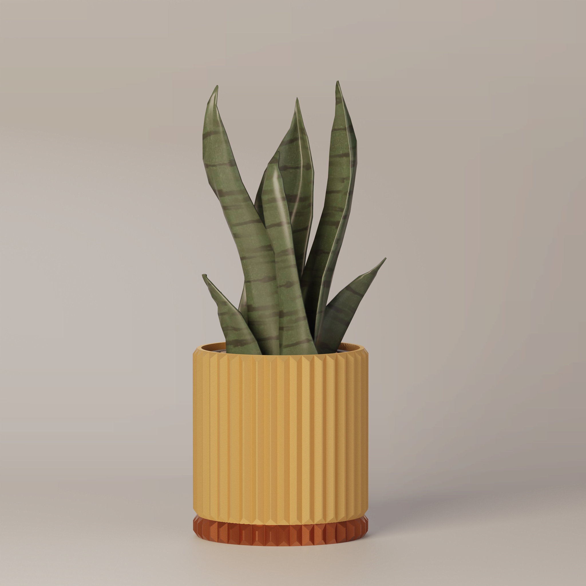 Merry - Ribbed Modern Planter