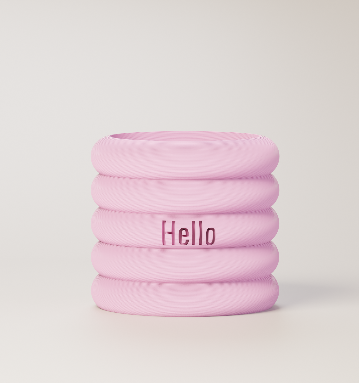 Danny - Custom Text Engraving Planter with Pastel Colors