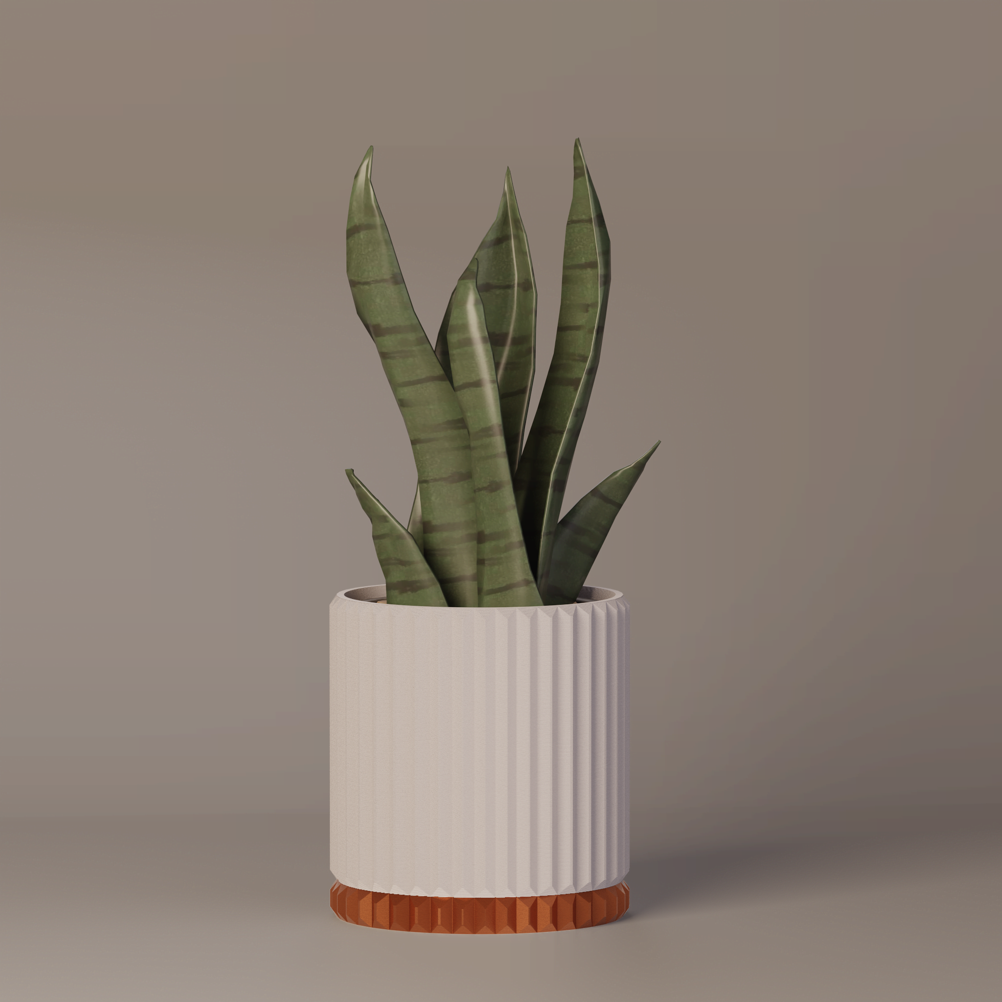 Merry - Ribbed Modern Planter