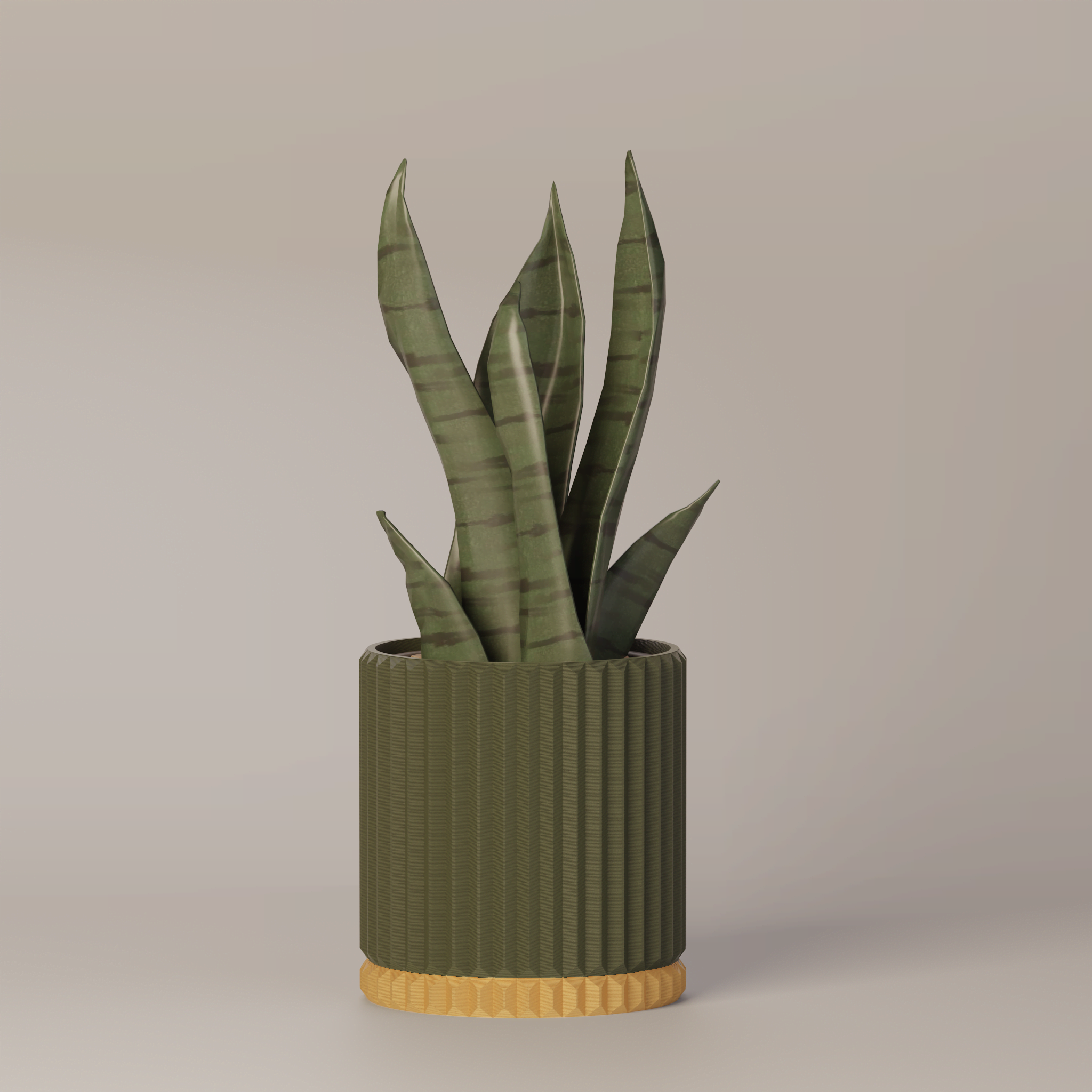 Merry - Ribbed Modern Planter