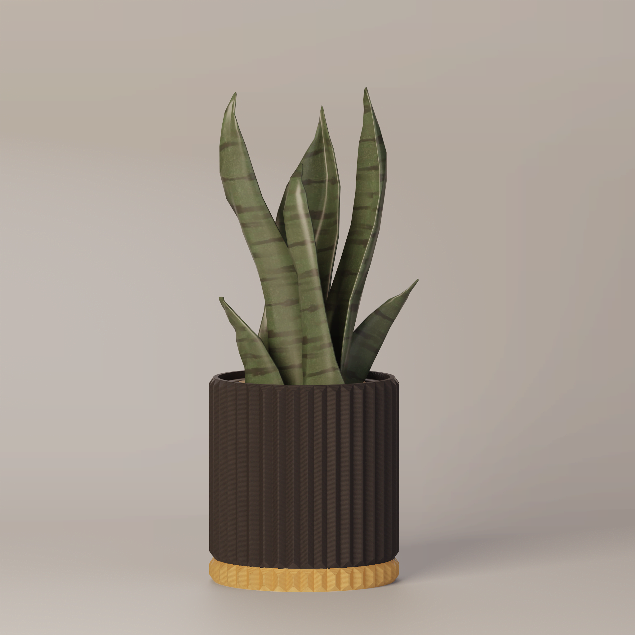 Merry - Ribbed Modern Planter