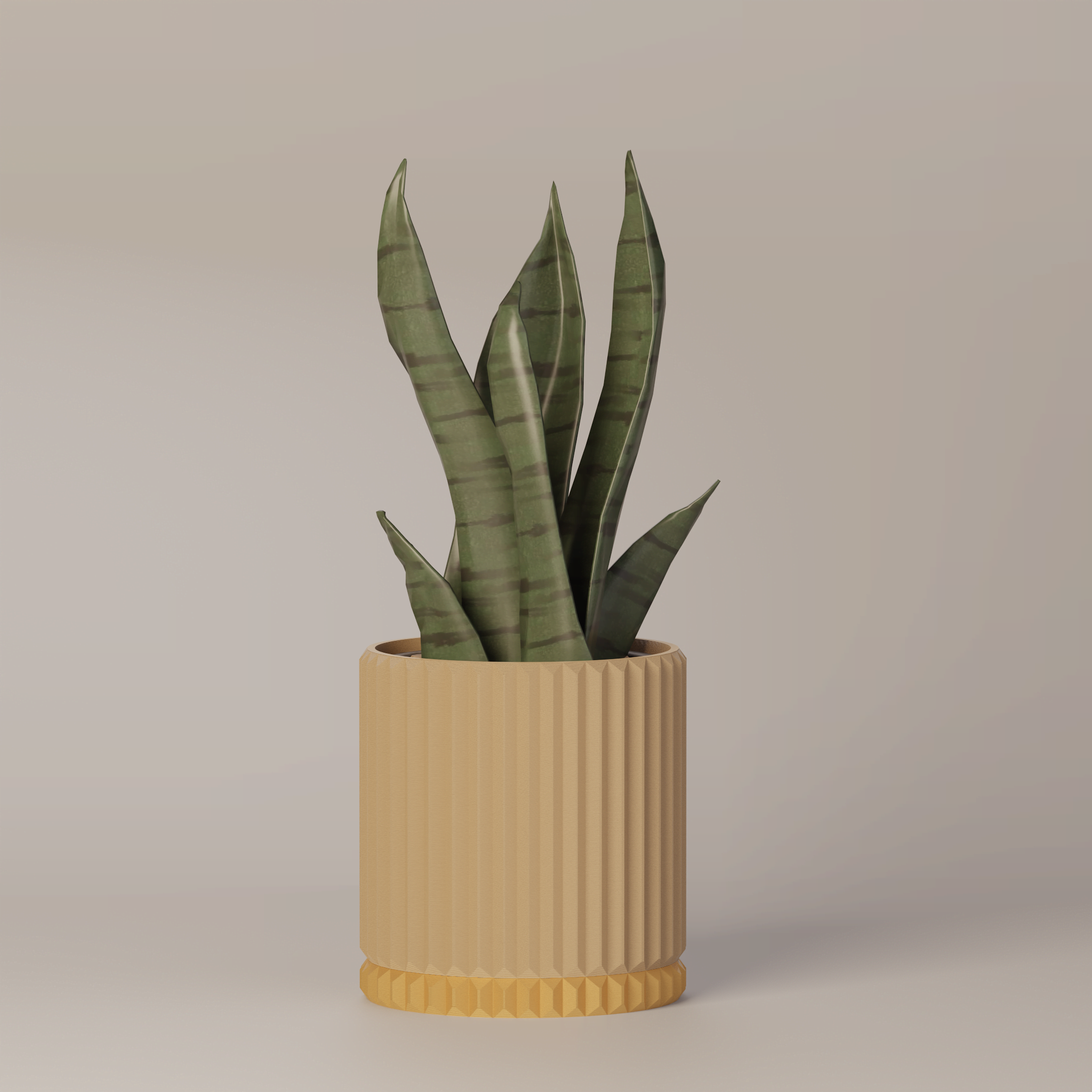 Merry - Ribbed Modern Planter