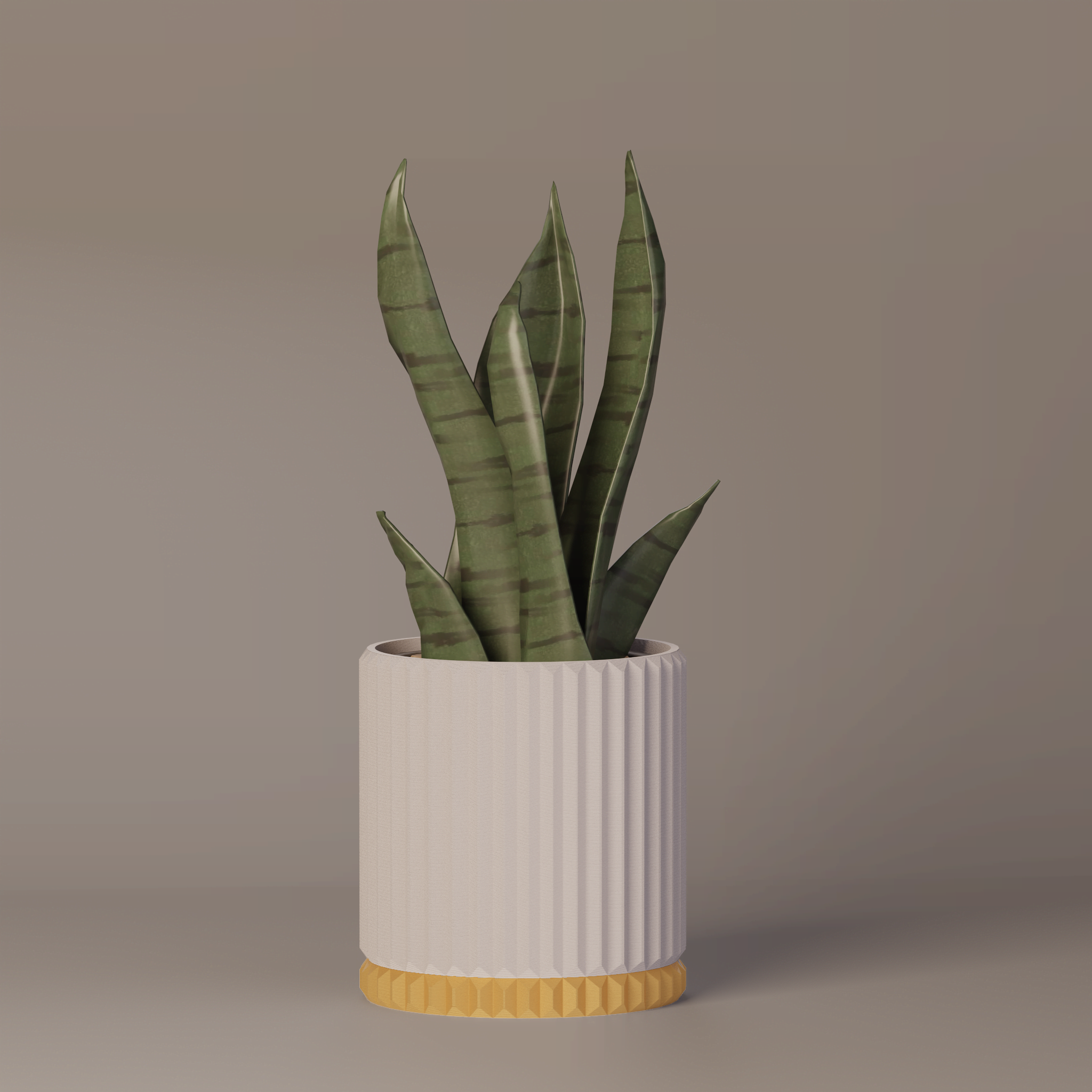 Merry - Ribbed Modern Planter