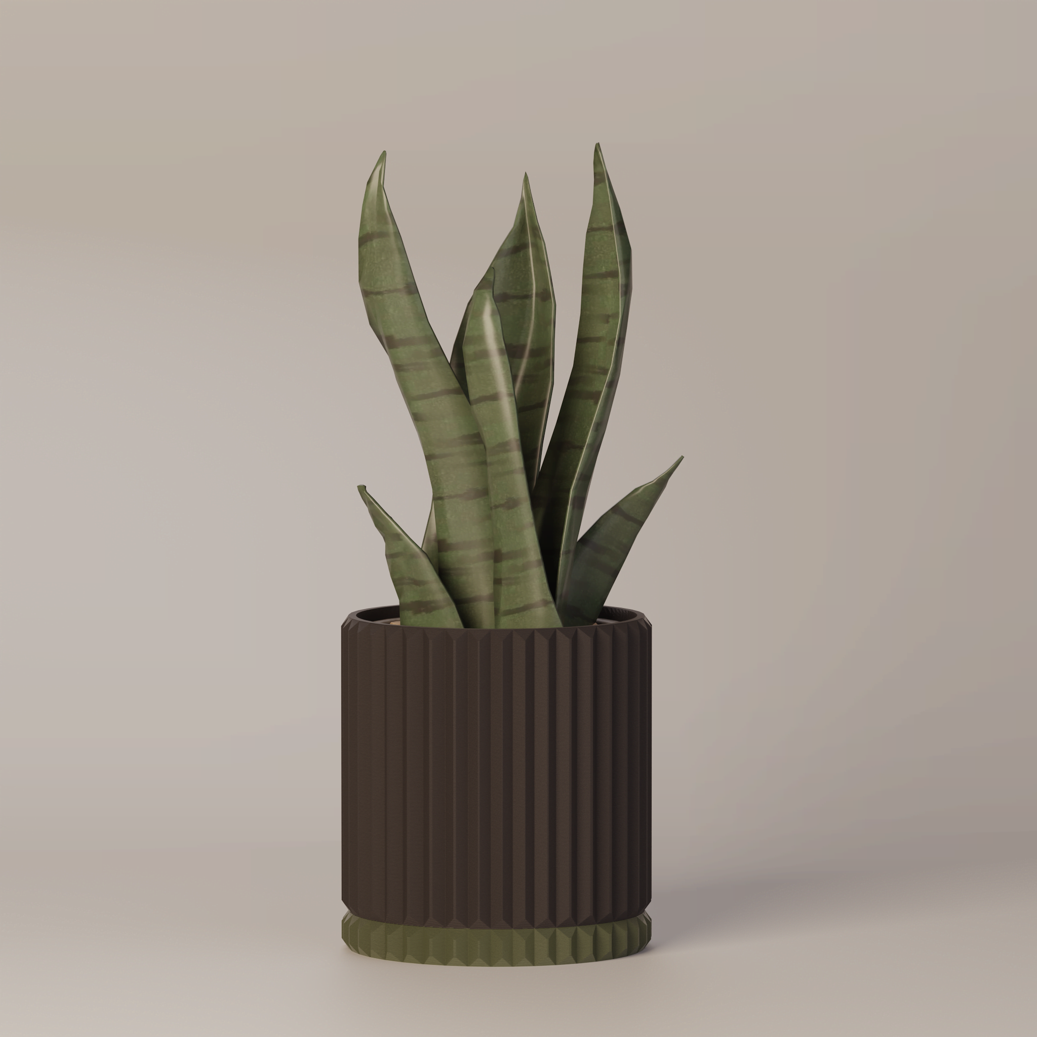 Merry - Ribbed Modern Planter