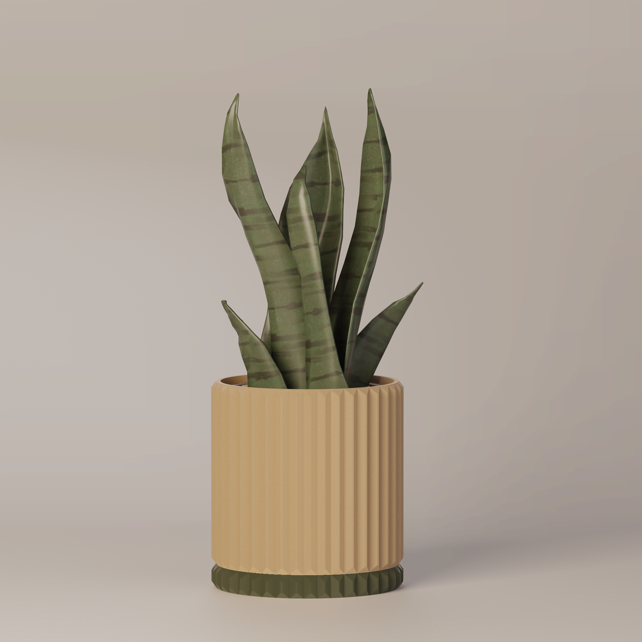 Merry - Ribbed Modern Planter