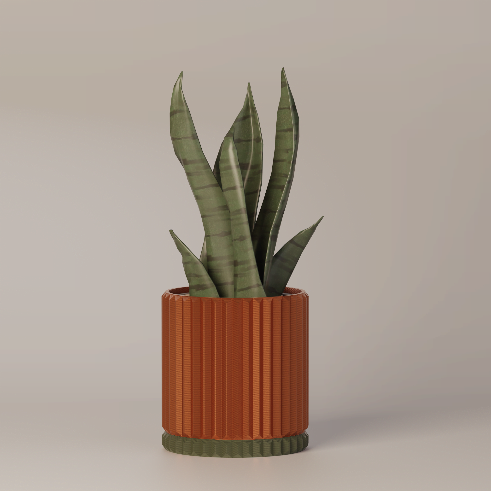 Merry - Ribbed Modern Planter