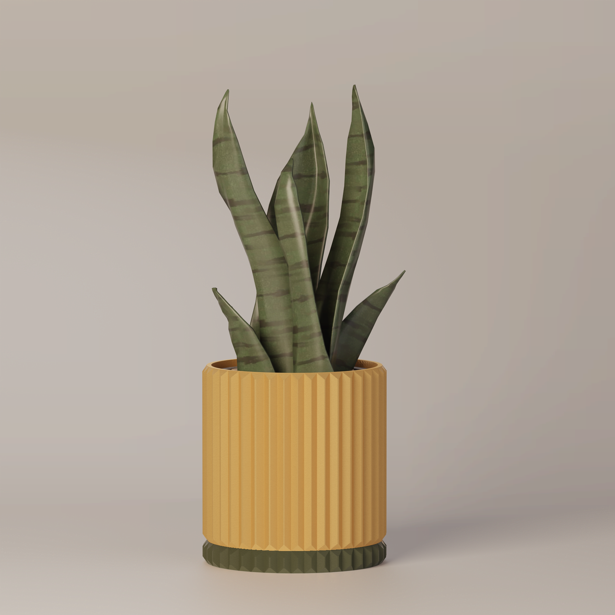 Merry - Ribbed Modern Planter