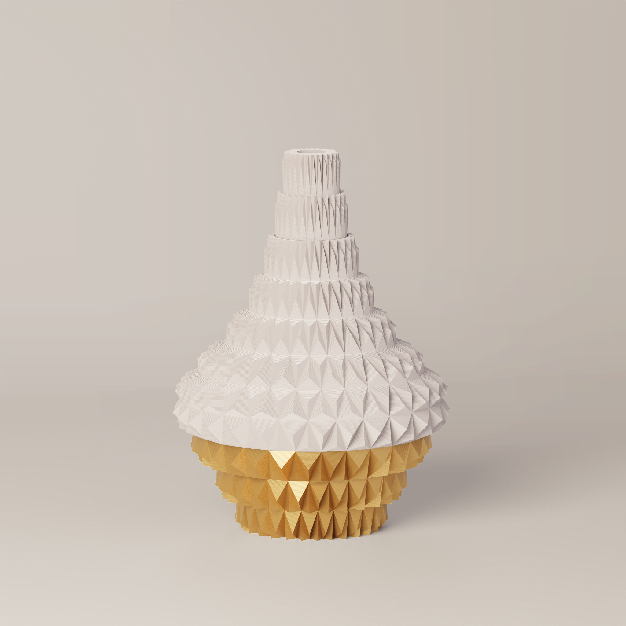 Puti - Custom Geometric 3D Printed Decor Vessel