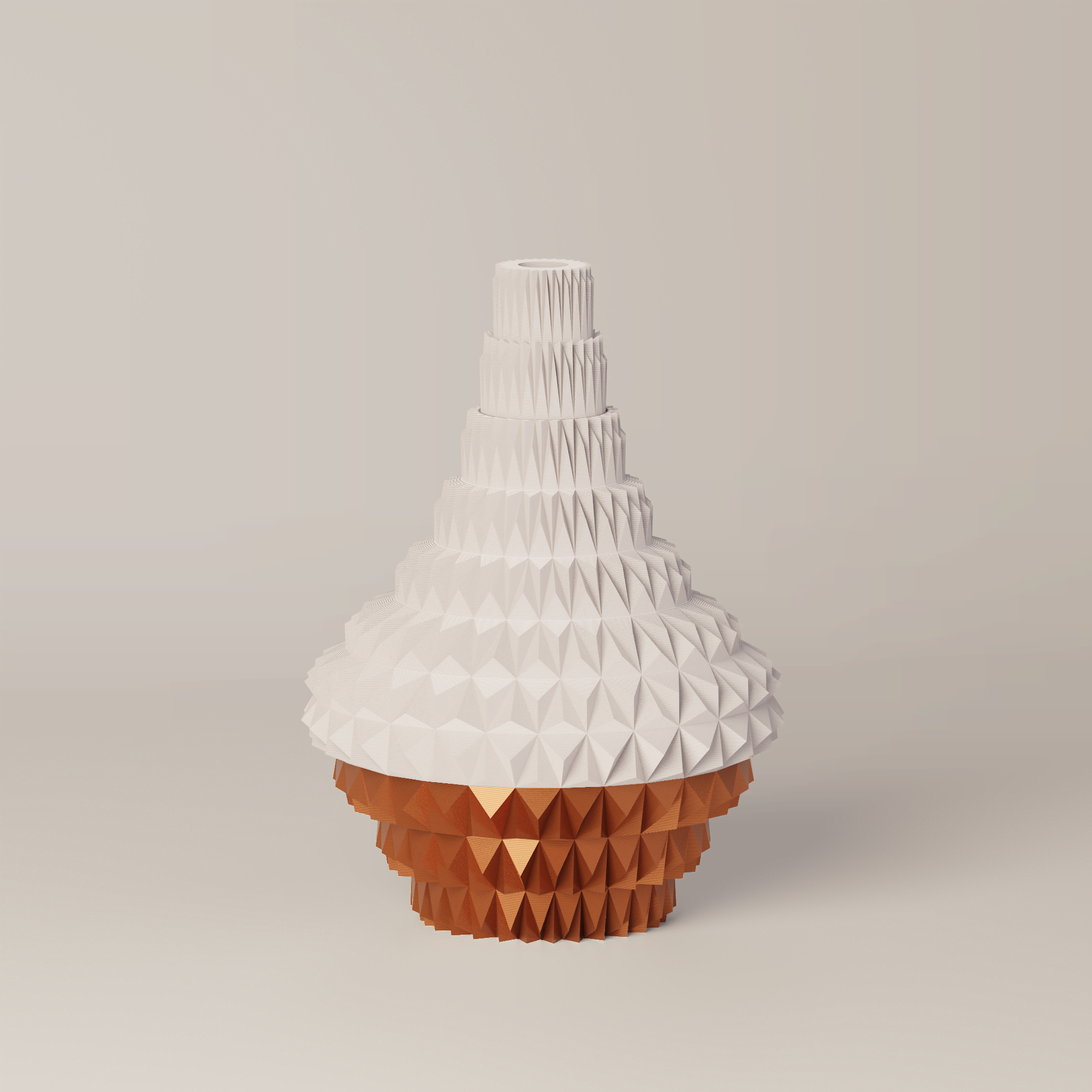 Puti - Custom Geometric 3D Printed Decor Vessel