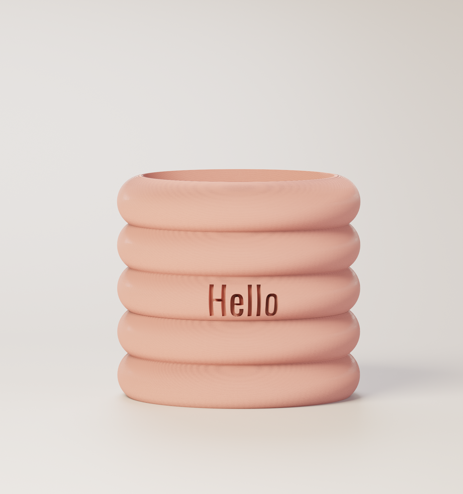 Danny - Custom Text Engraving Planter with Pastel Colors