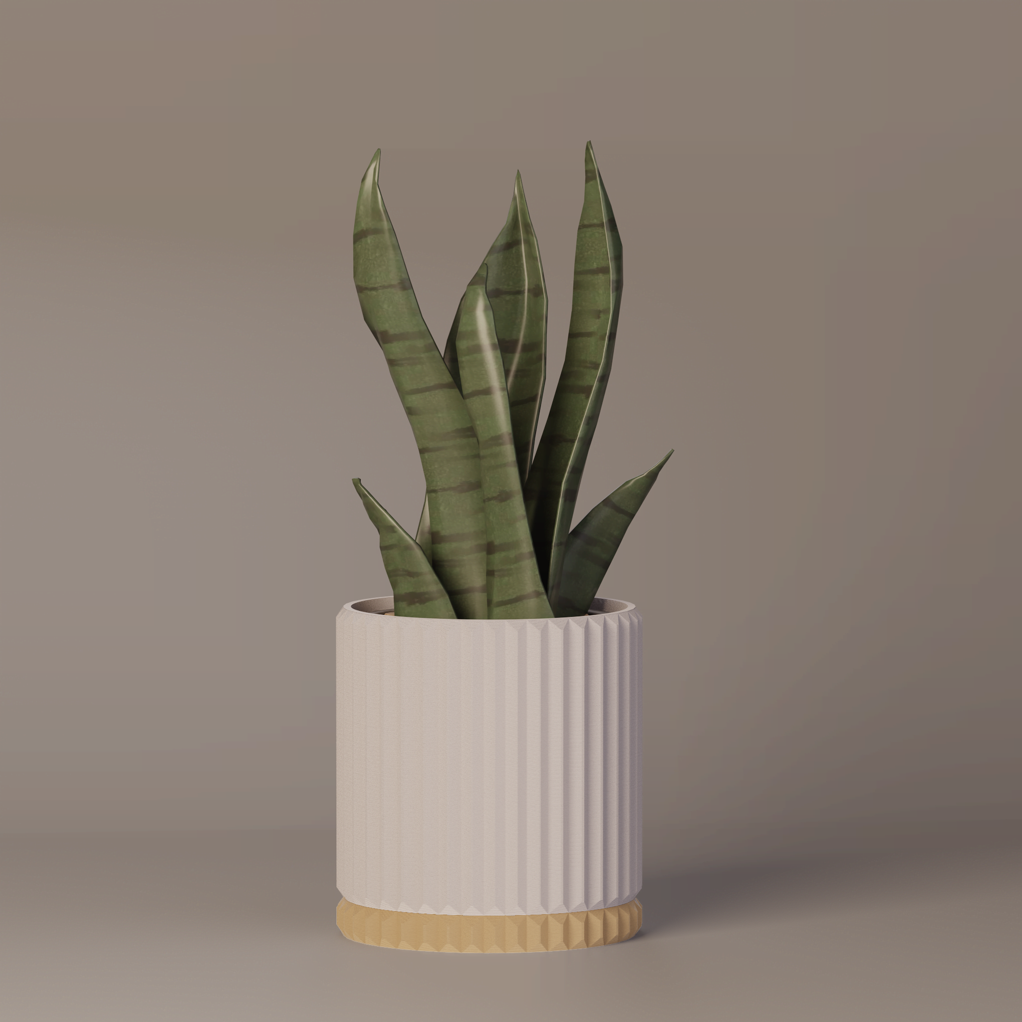 Merry - Ribbed Modern Planter