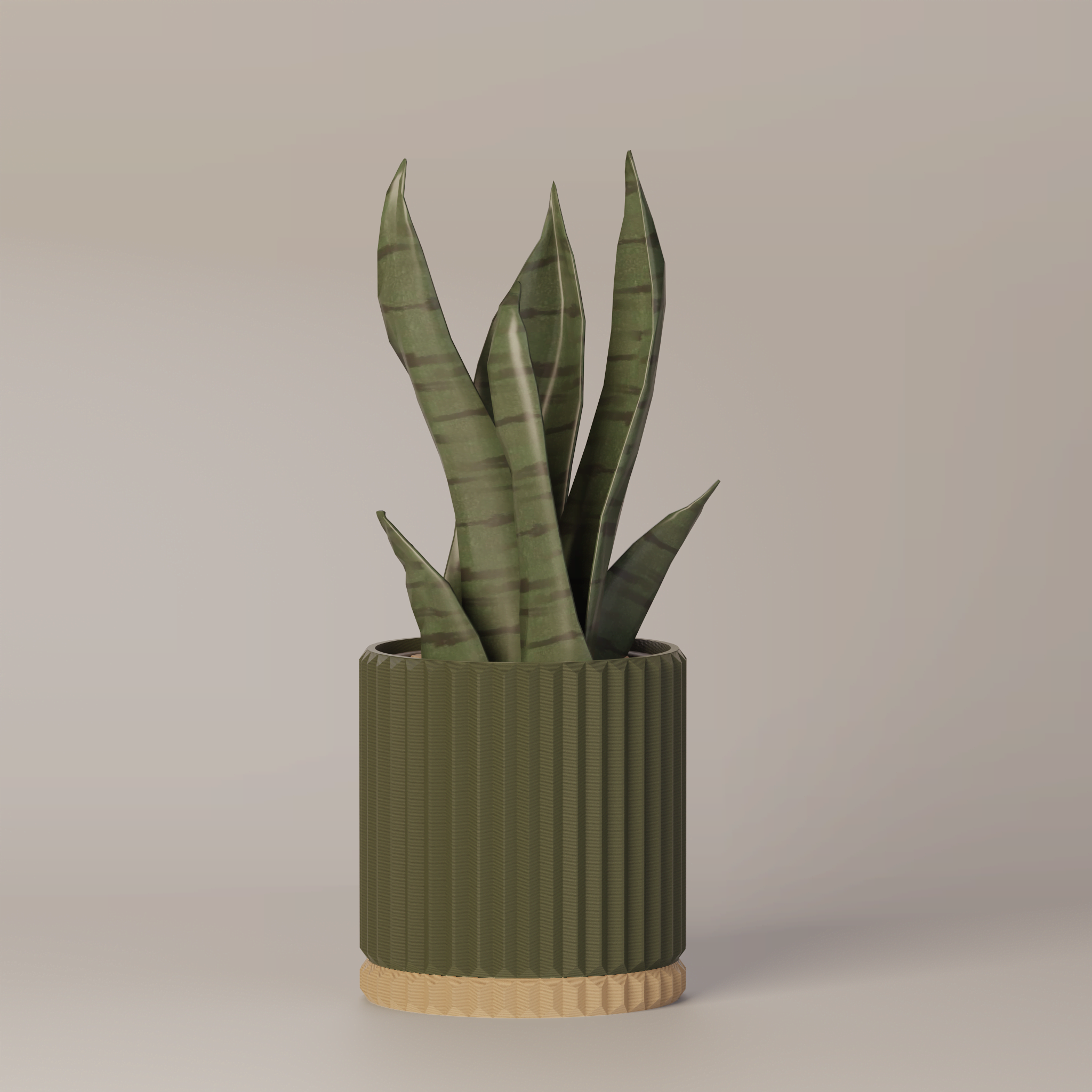 Merry - Ribbed Modern Planter