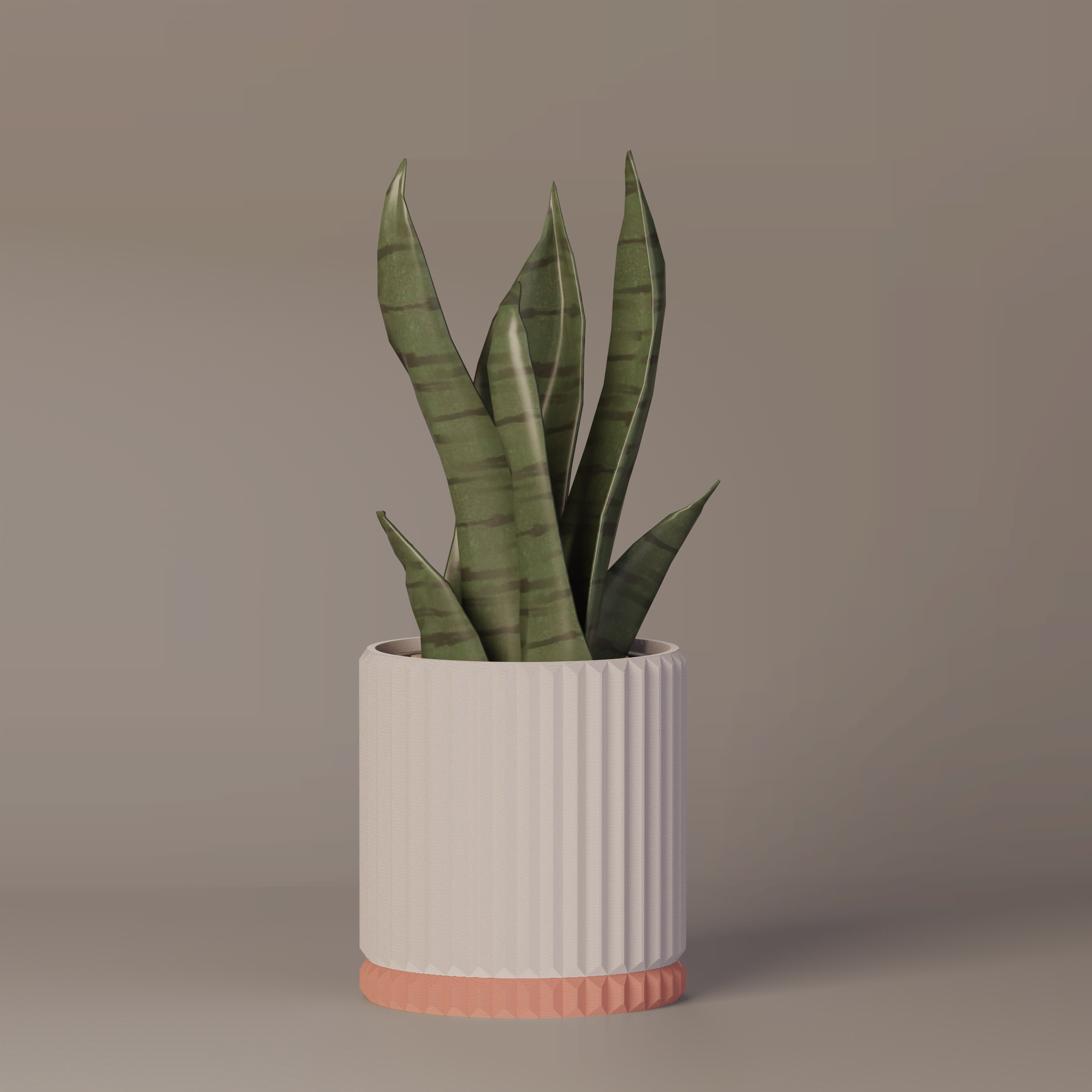 Merry - Ribbed Modern Planter