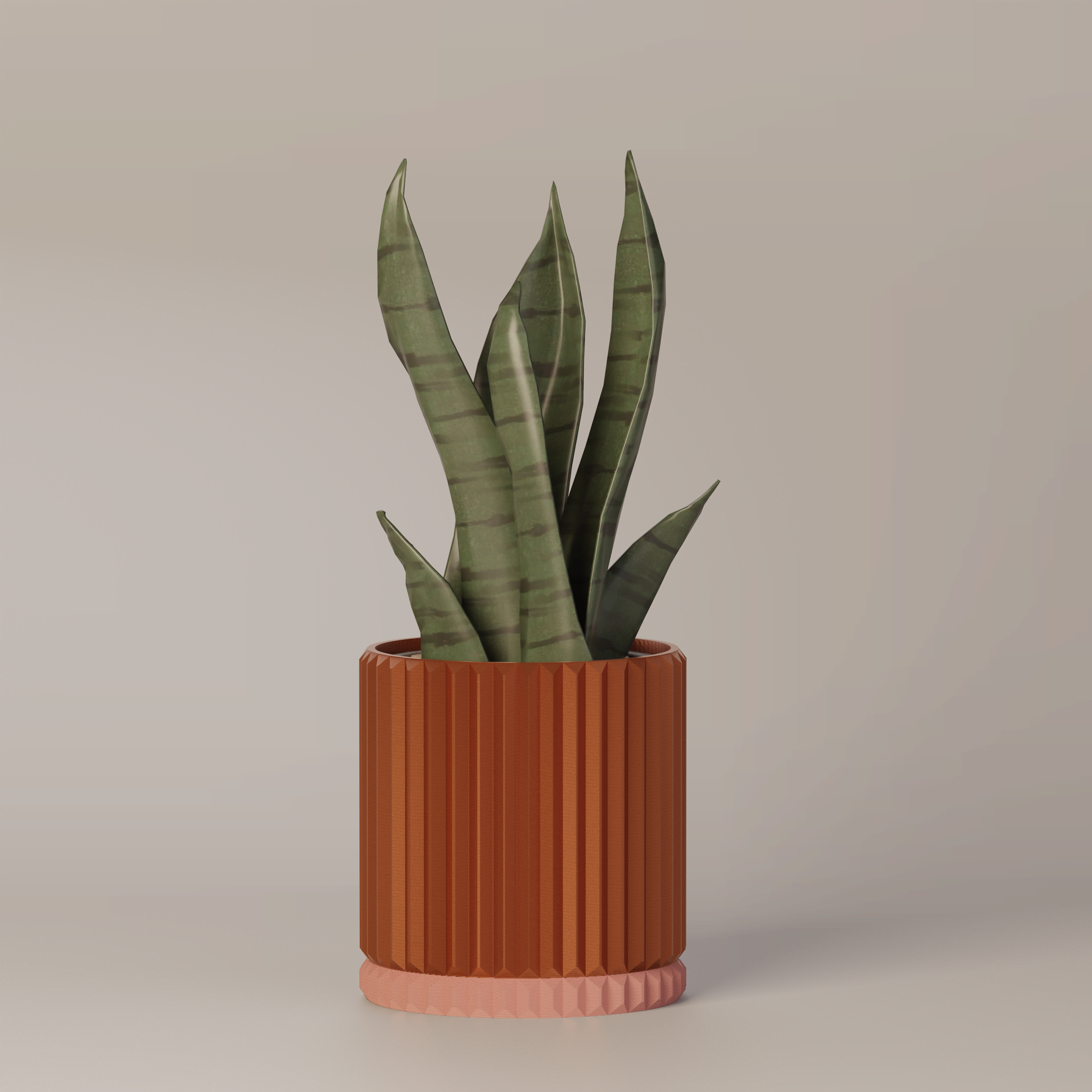 Merry - Ribbed Modern Planter