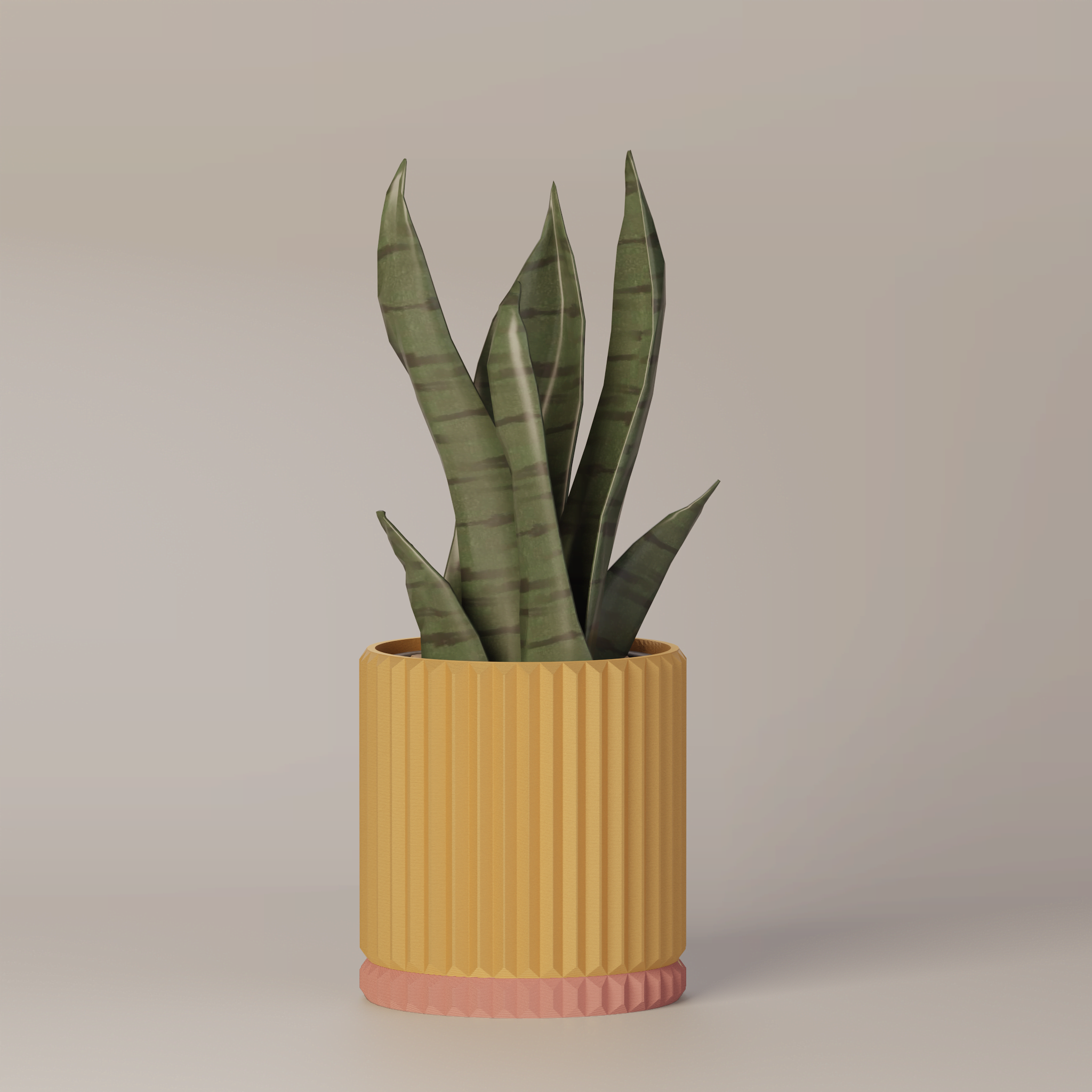 Merry - Ribbed Modern Planter