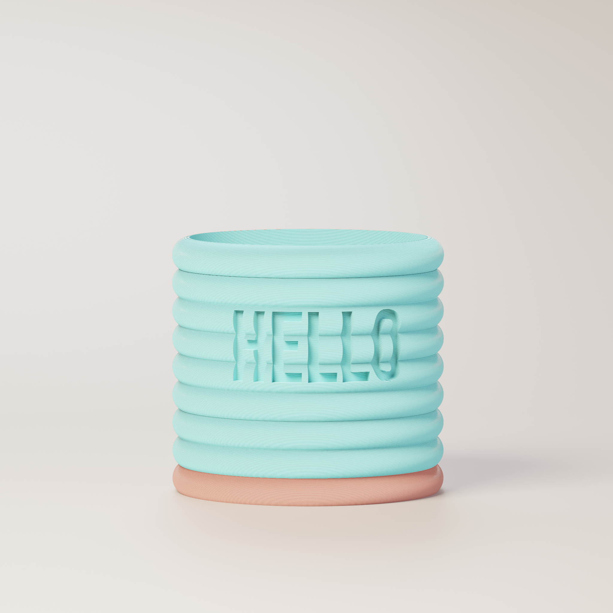 Donna - Custom Text Engraving Planter with Pastel Colors