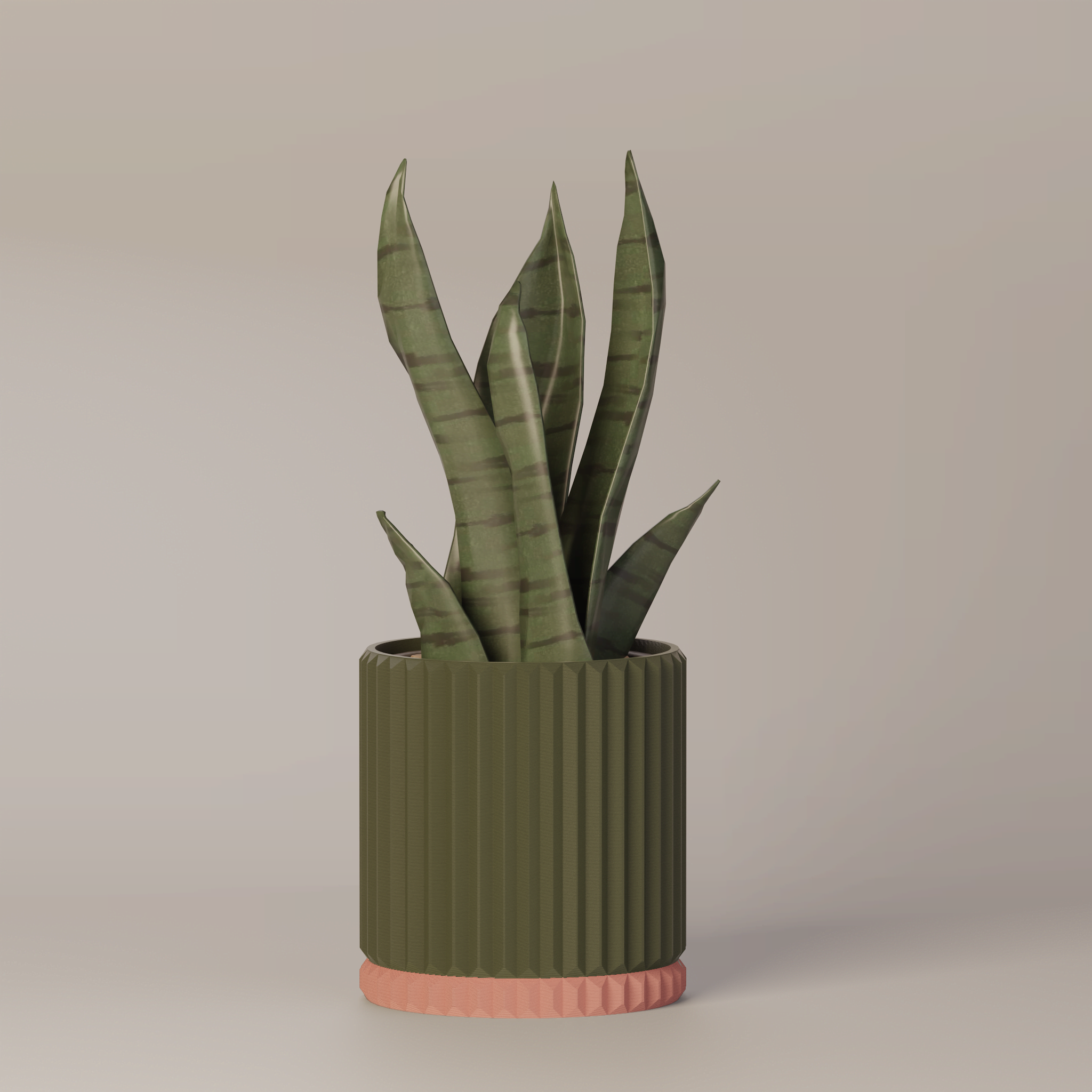 Merry - Ribbed Modern Planter
