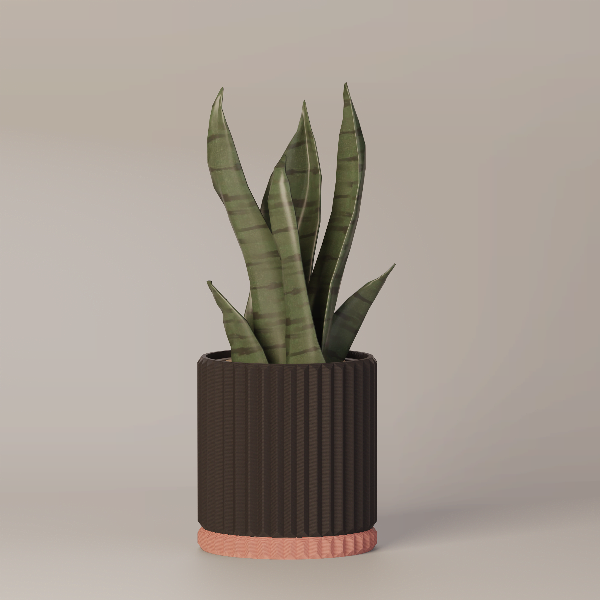 Merry - Ribbed Modern Planter
