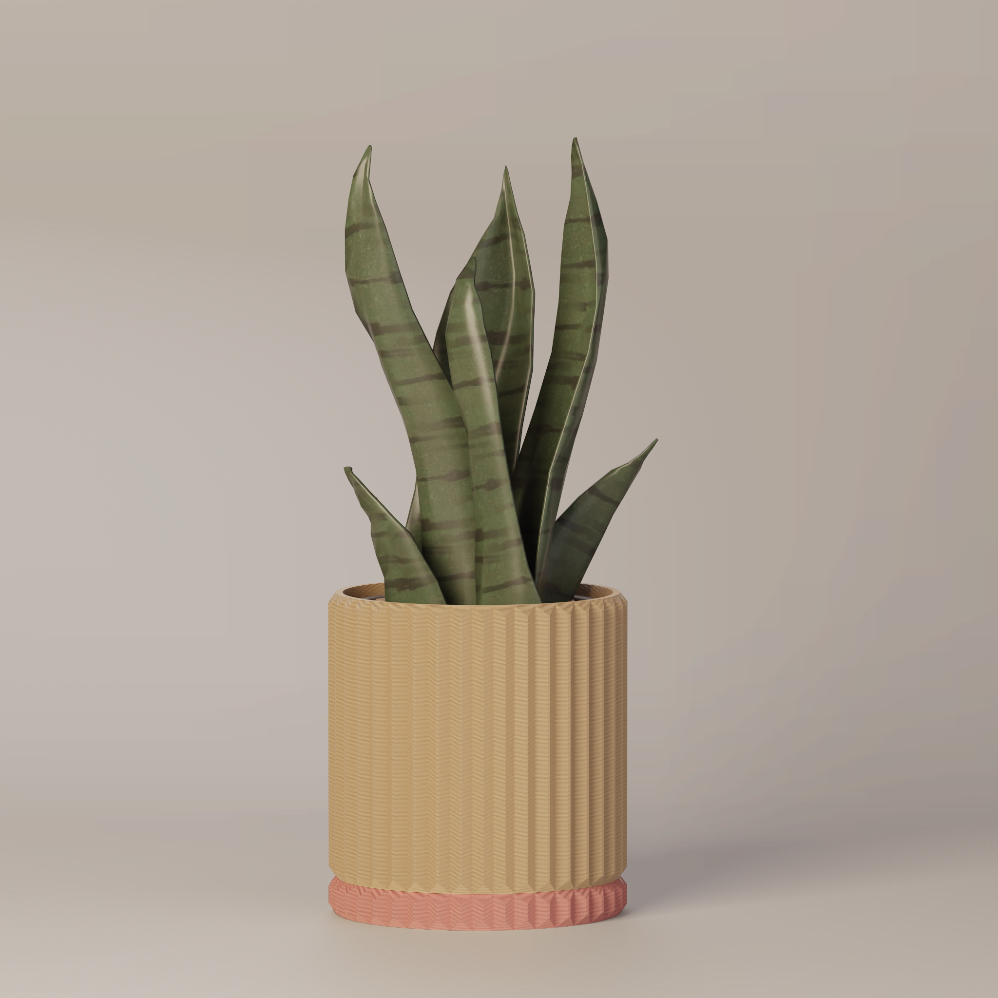 Merry - Ribbed Modern Planter