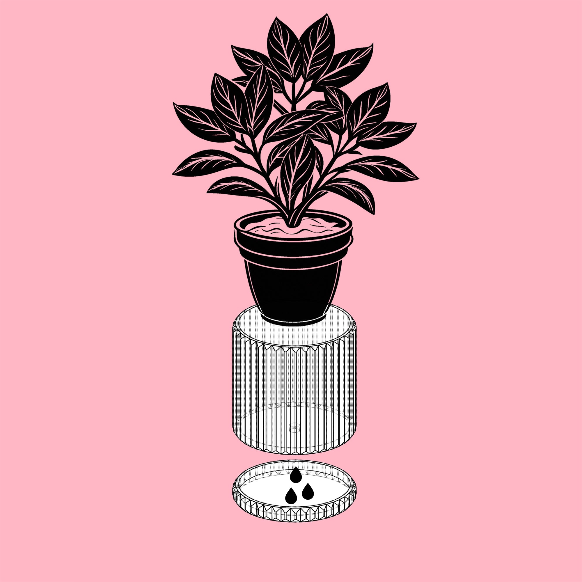 Merry - Ribbed Modern Planter