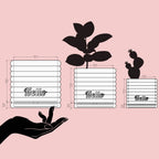 Donna - Custom Text Extruding Planter with Pastel Colors