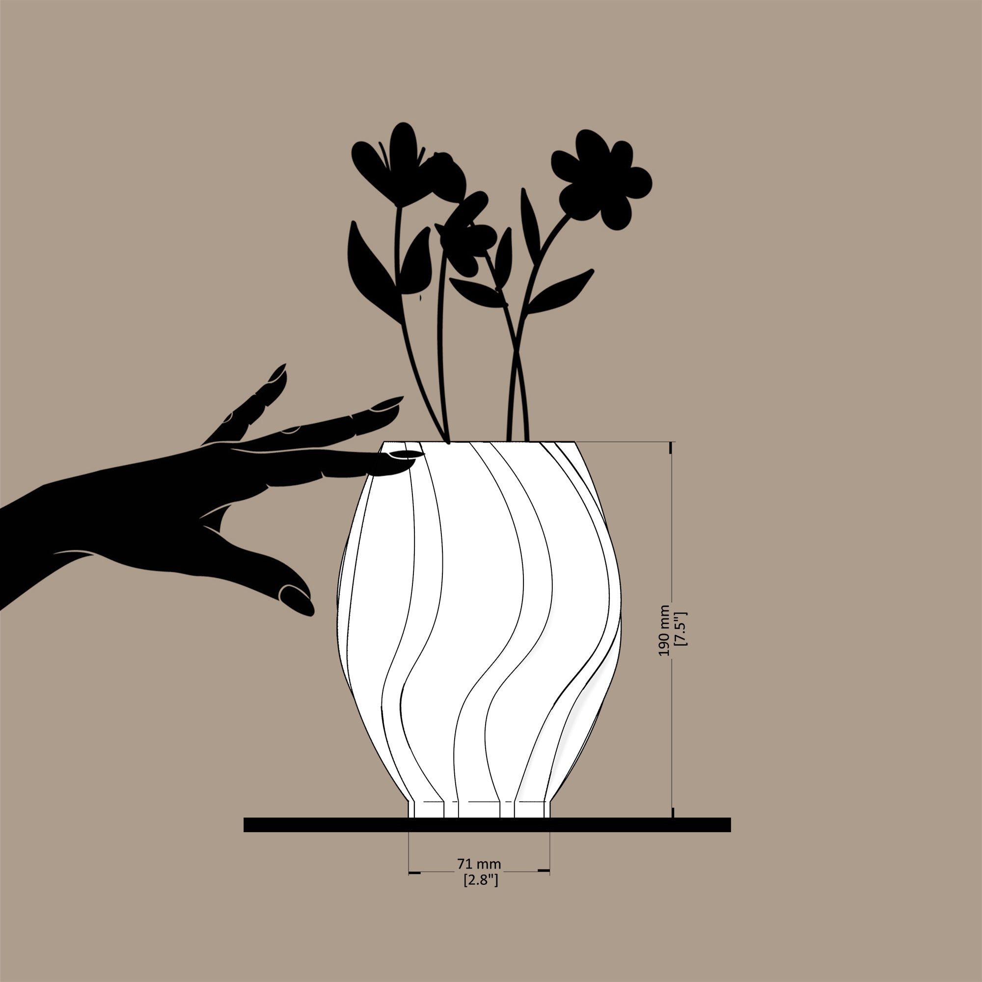 Blanda - Abstract Vase for Contemporary Spaces