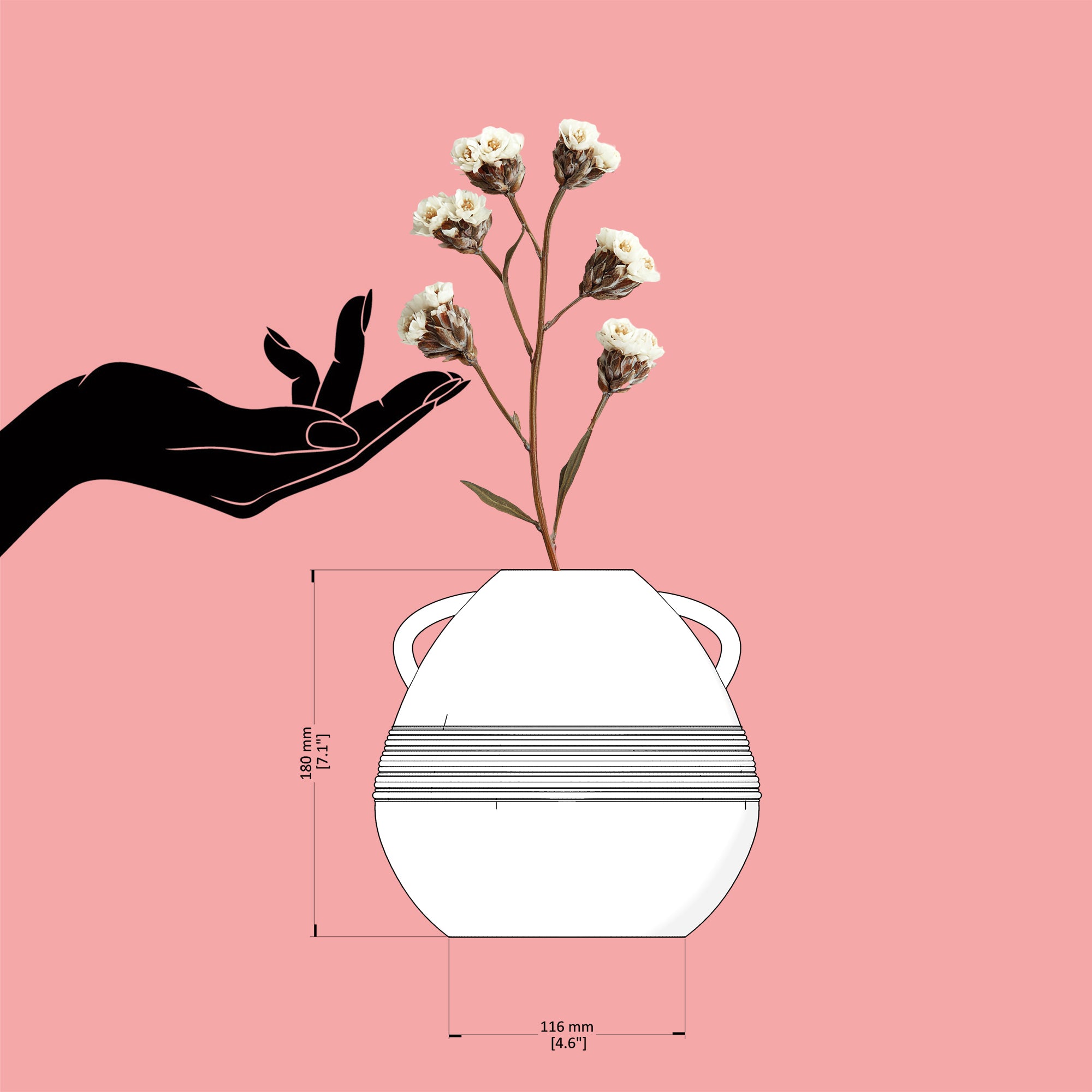 Pottem - Monochrome Vase for Modern Interiors