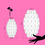 Pina - Geometric 3D Printed multi-color Vase